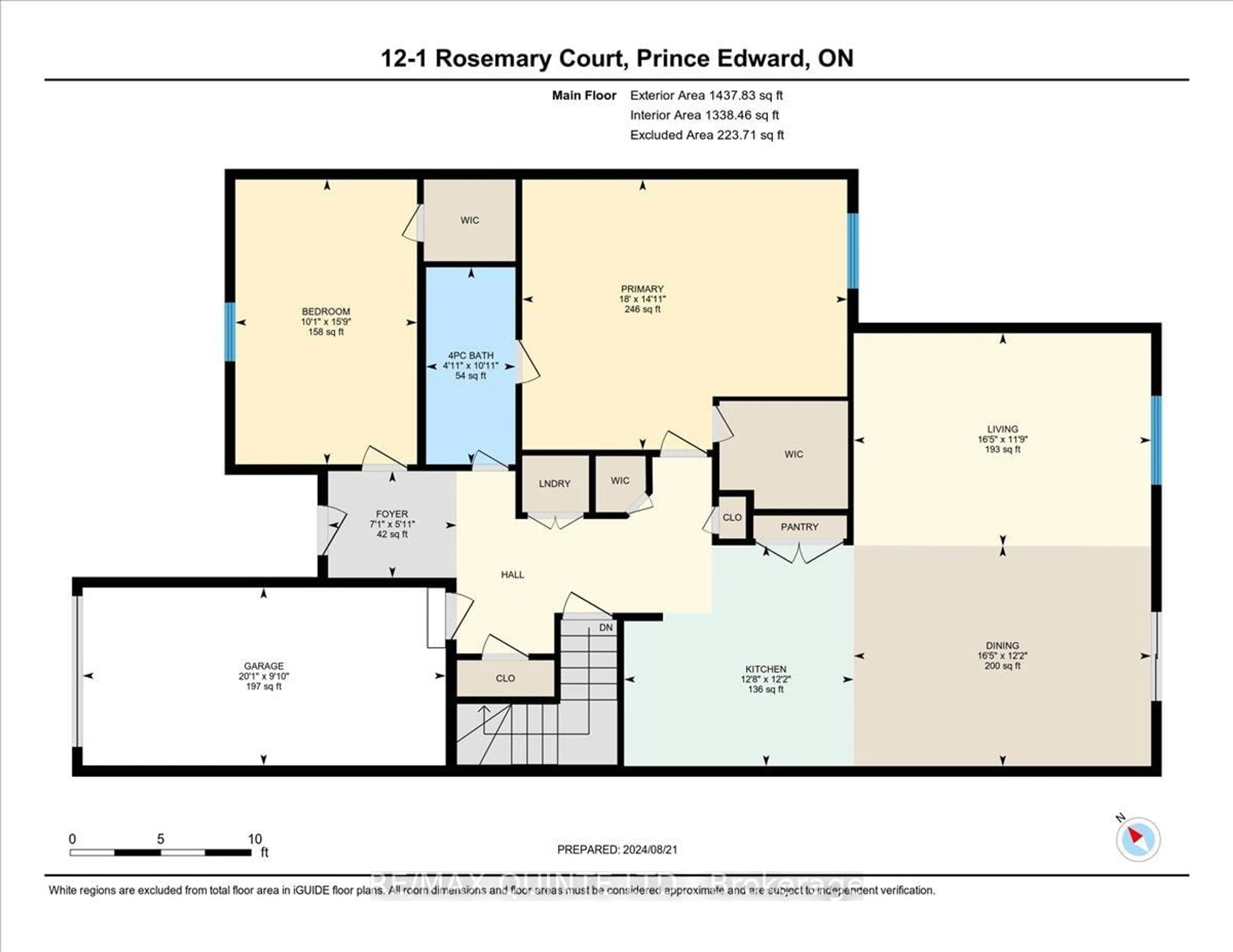 Floor plan for 1 Rosemary Crt #12, Prince Edward County Ontario K0K 2T0