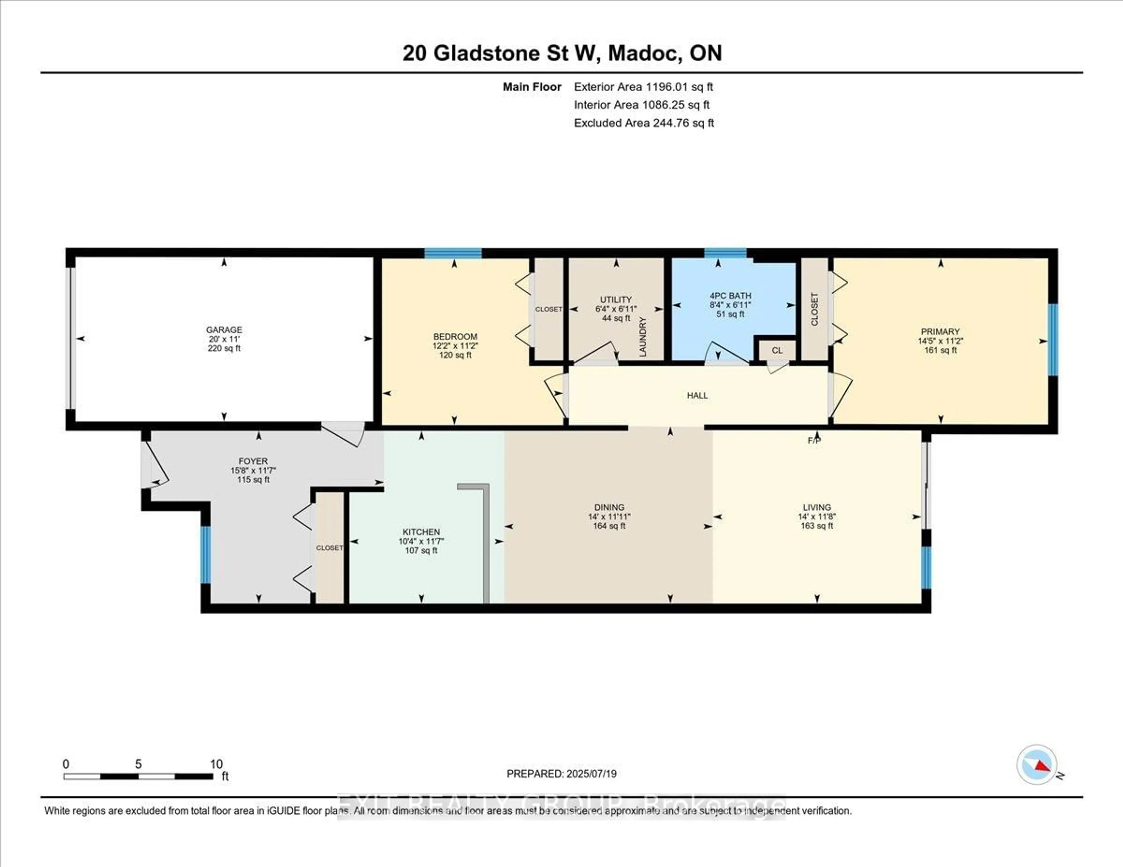 Floor plan for 20 Gladstone St, Madoc Ontario K0K 2K0