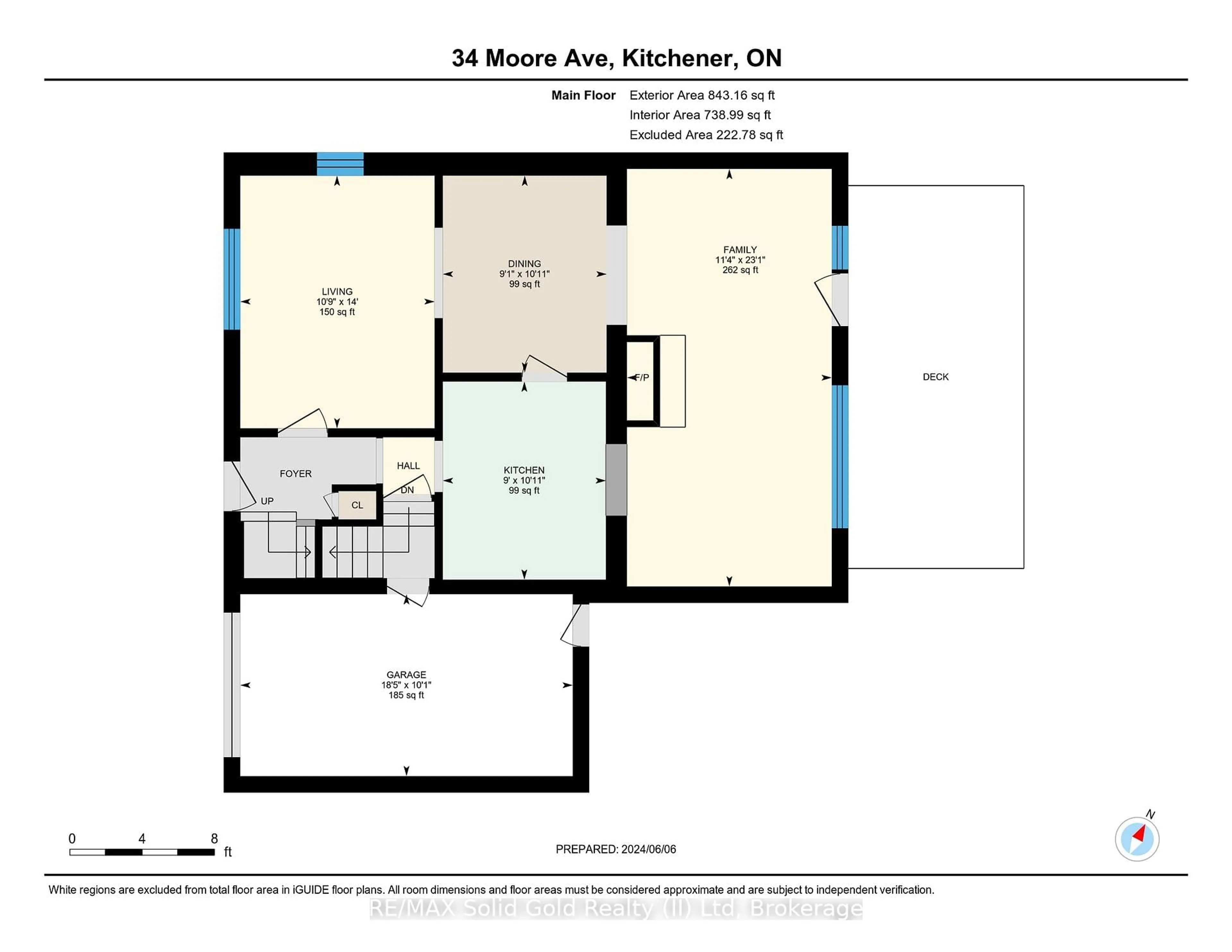 Floor plan for 34 Moore Ave, Waterloo Ontario N2J 3E5