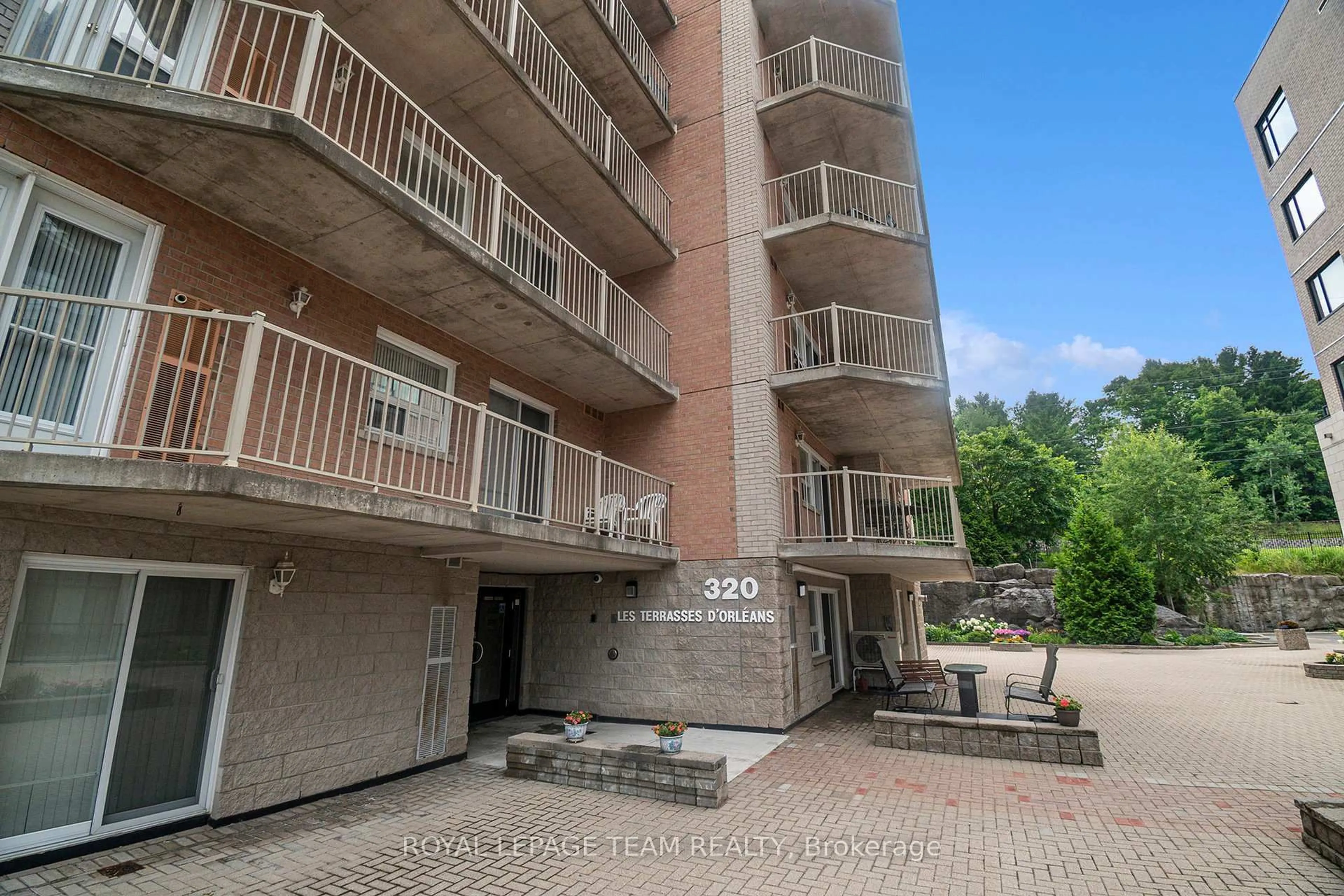 Patio, building for 320 Centrum Blvd #507, Orleans Ontario K1E 3X9
