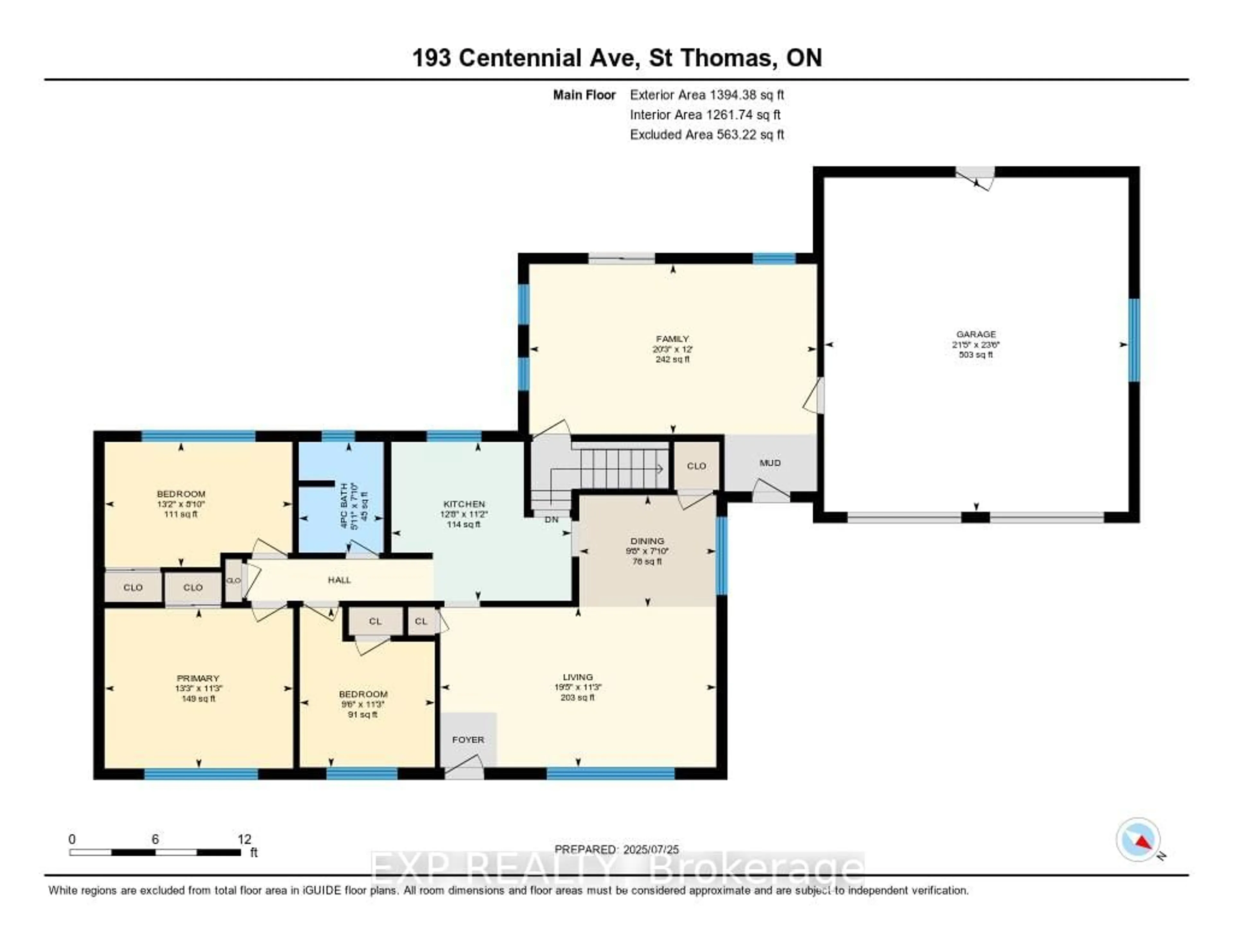 Floor plan for 193 Centennial Ave, Central Elgin Ontario N5R 5B3