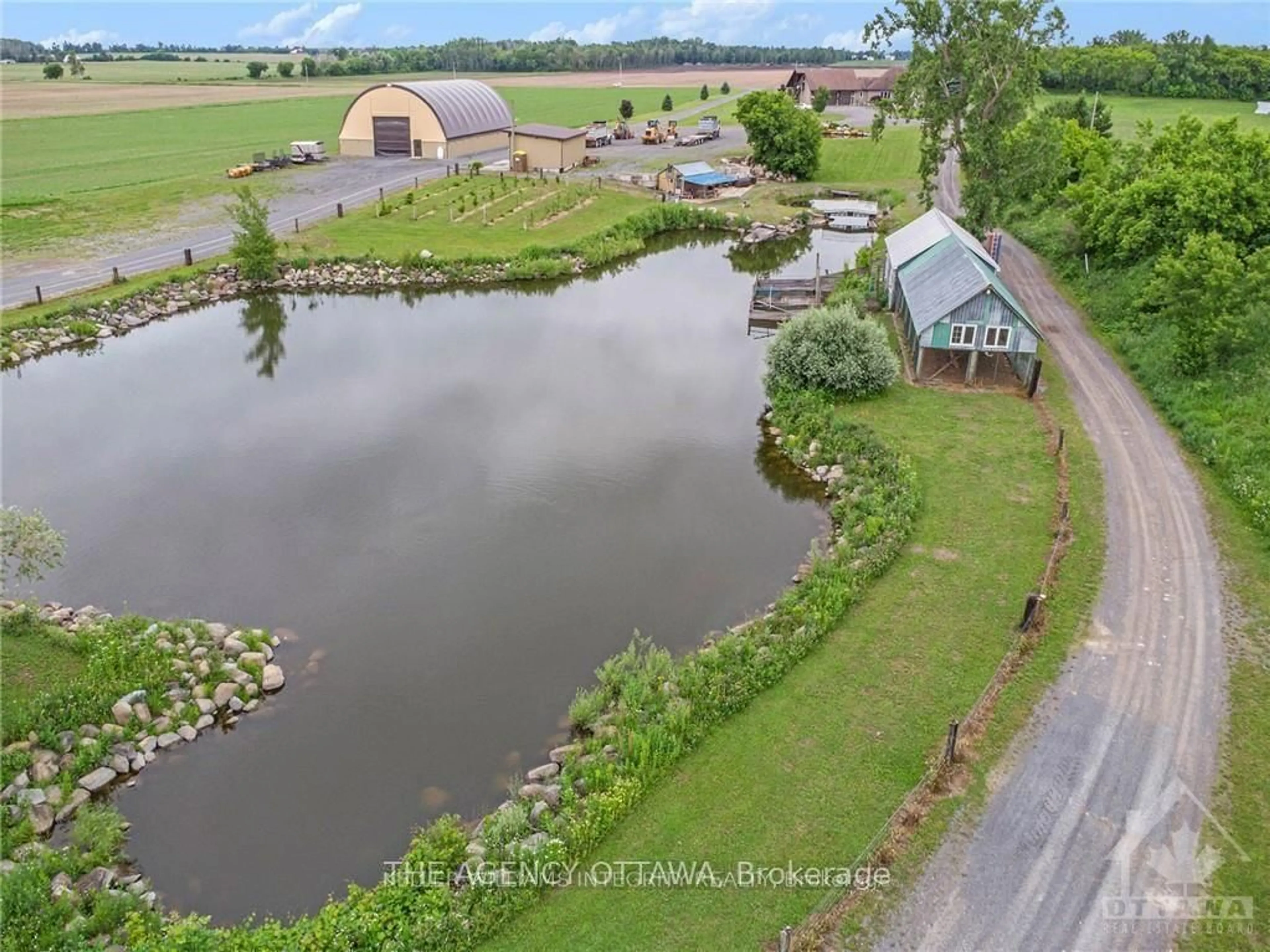 A pic from outside/outdoor area/front of a property/back of a property/a pic from drone, water/lake/river/ocean view for 13243 THOMPSON Rd, North Dundas Ontario K0C 2K0