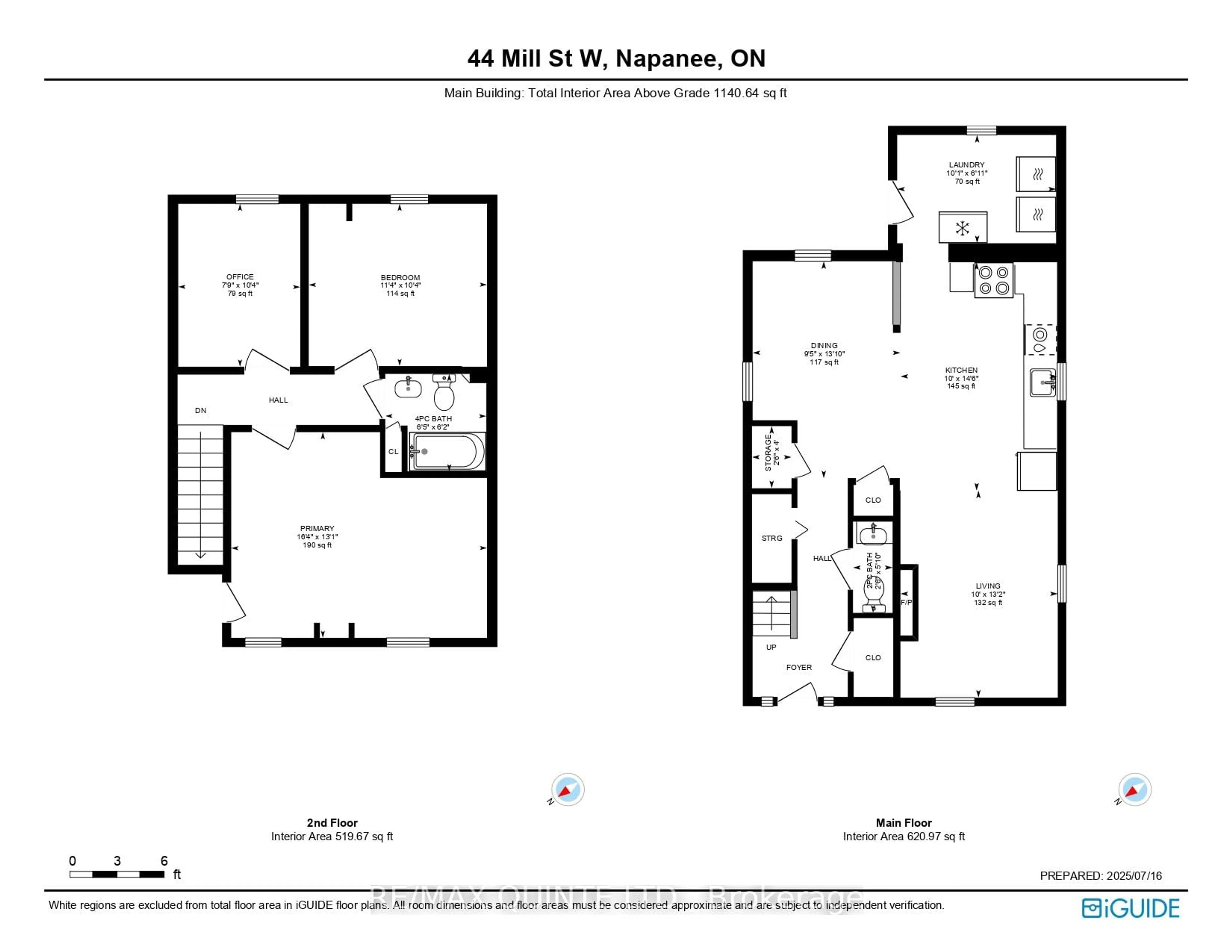 Floor plan for 44 Mill St, Greater Napanee Ontario K7R 1X6