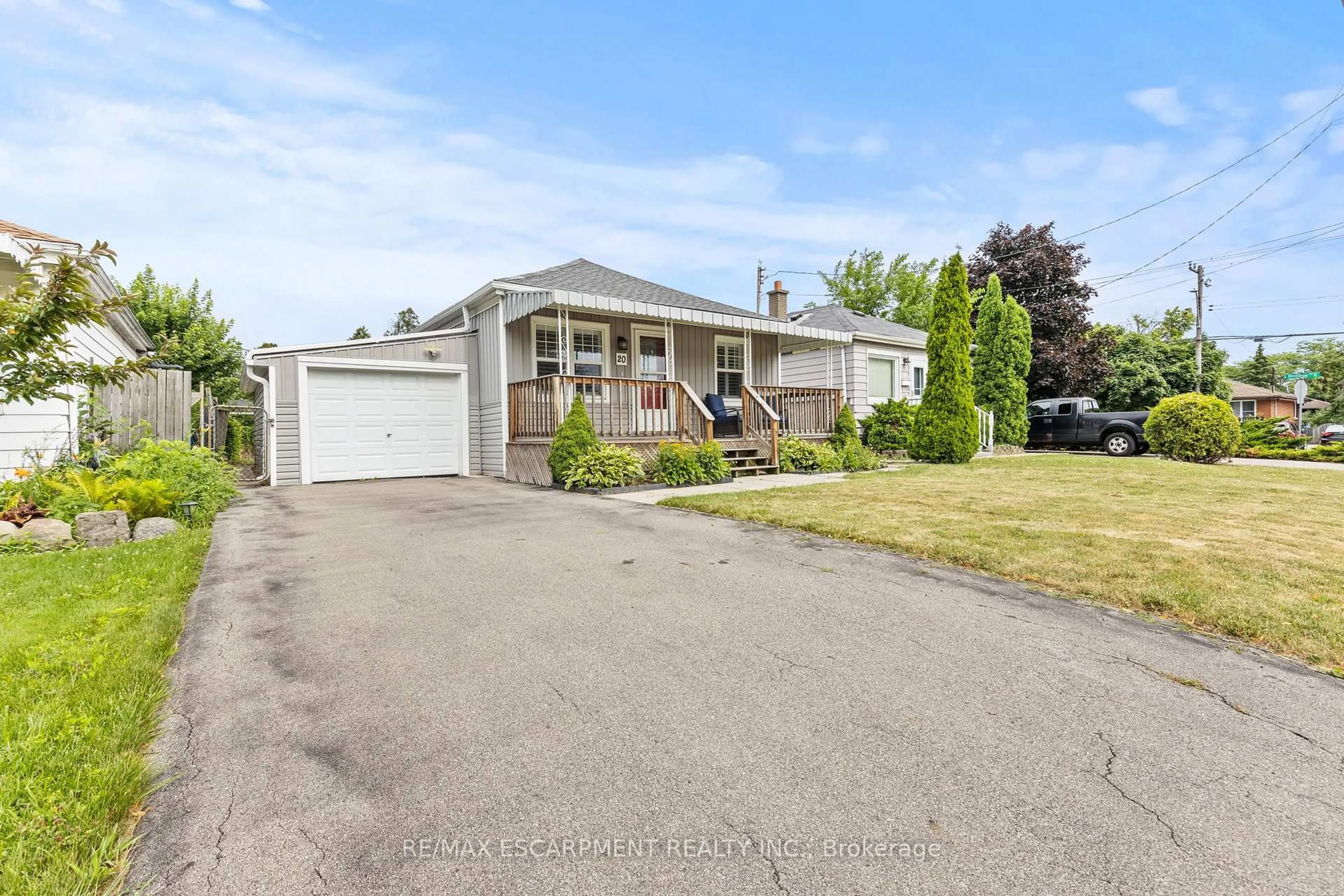 A pic from outside/outdoor area/front of a property/back of a property/a pic from drone, street for 20 Dodson St, Hamilton Ontario L9A 3K6