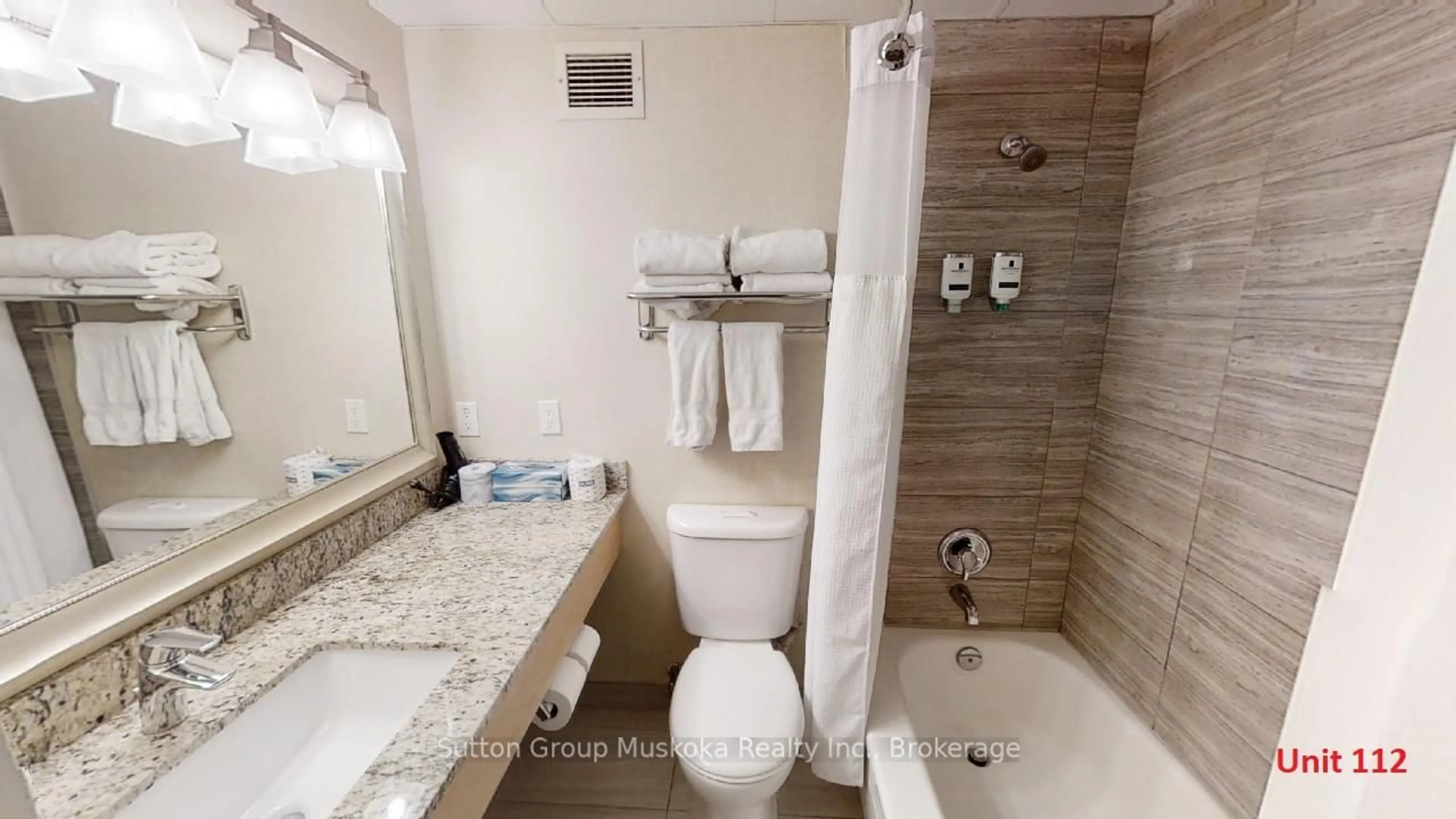 Standard bathroom, ceramic/tile floor for 1235 Deerhurst Dr #112, Huntsville Ontario P1H 2E8