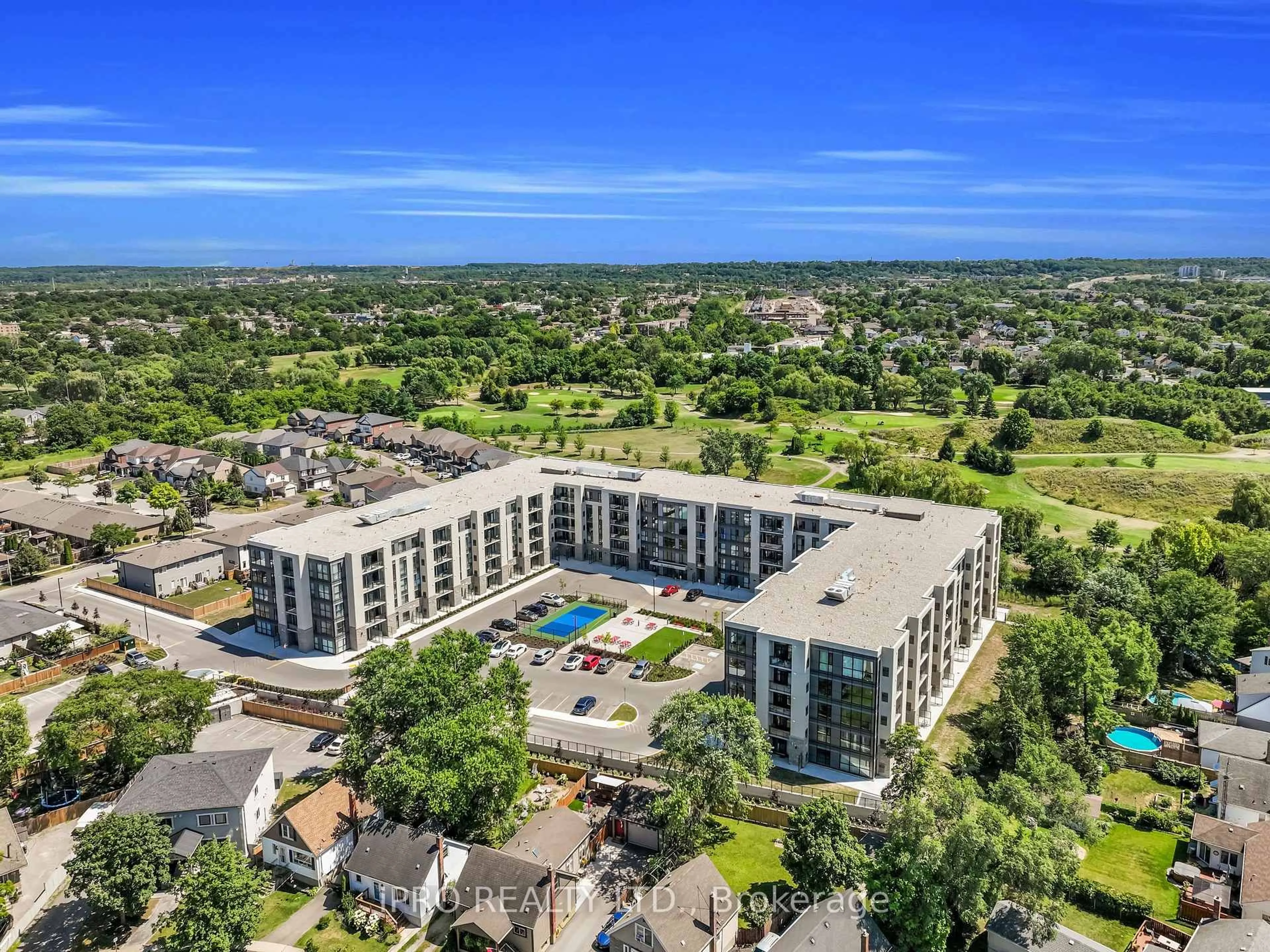 A pic from outside/outdoor area/front of a property/back of a property/a pic from drone, unknown for 50 Herrick Ave #130, St. Catharines Ontario L2P 0G3
