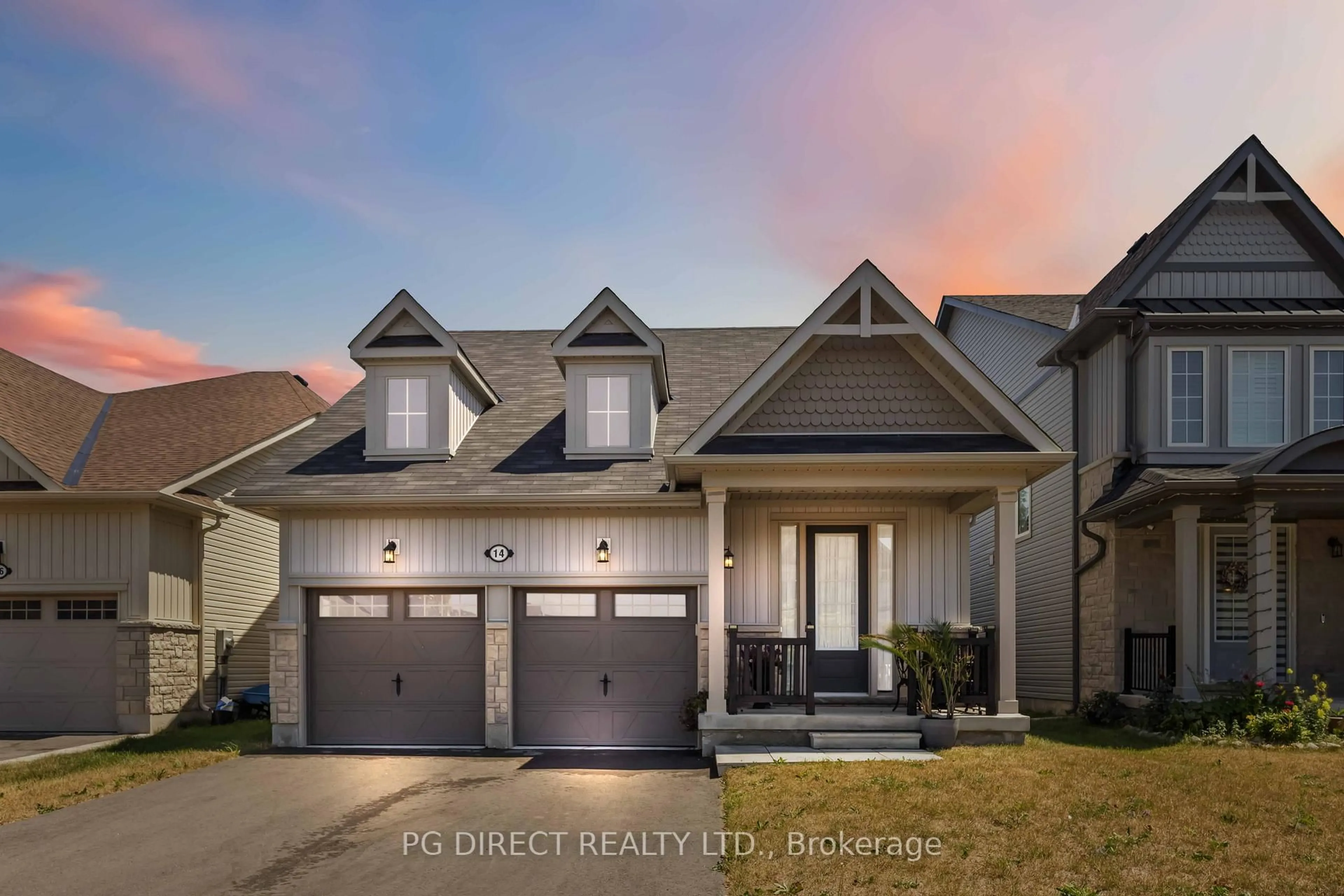Home with vinyl exterior material, street for 14 Hennessey Cres, Kawartha Lakes Ontario K9V 0P2