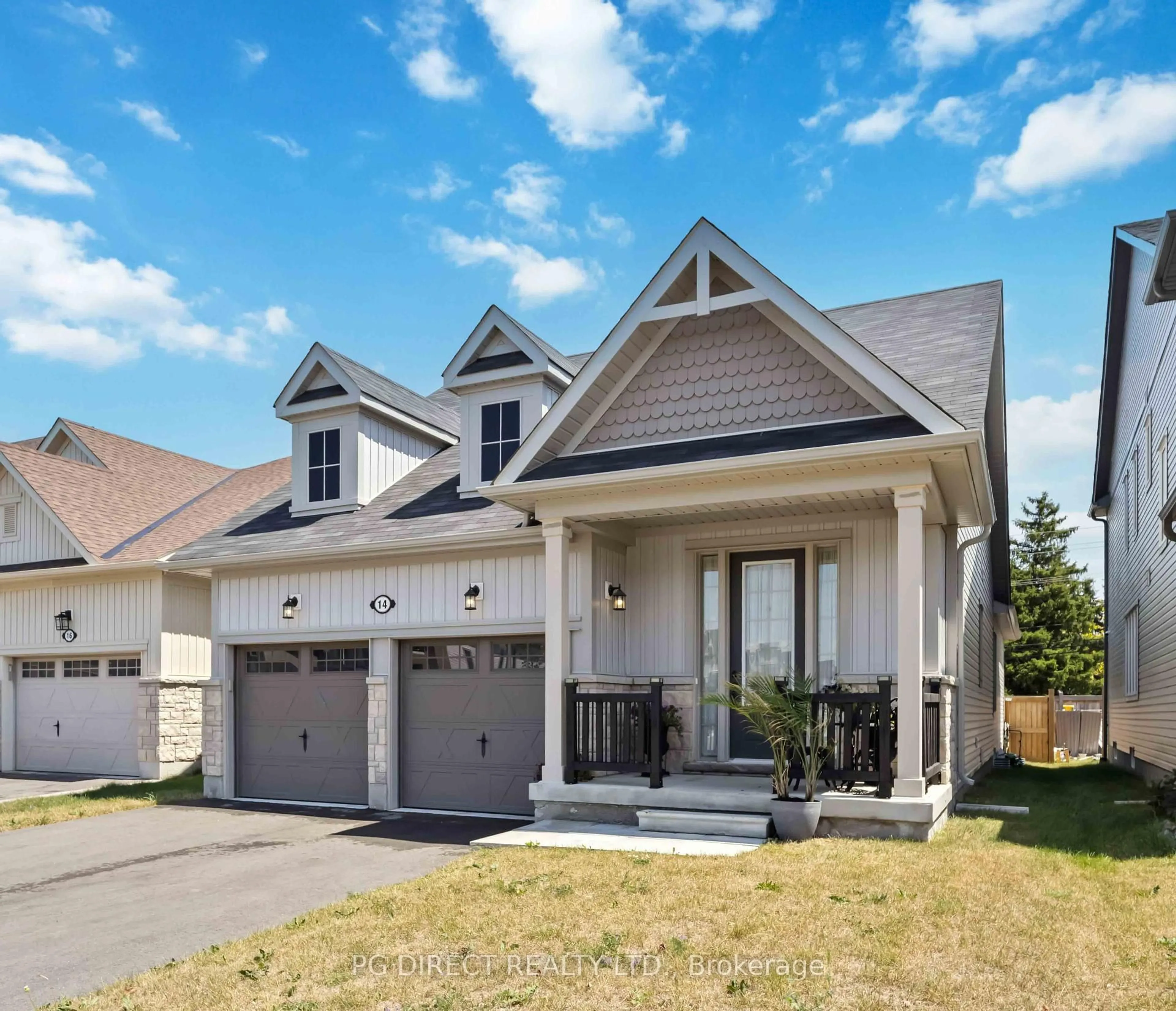 Home with vinyl exterior material, street for 14 Hennessey Cres, Kawartha Lakes Ontario K9V 0P2