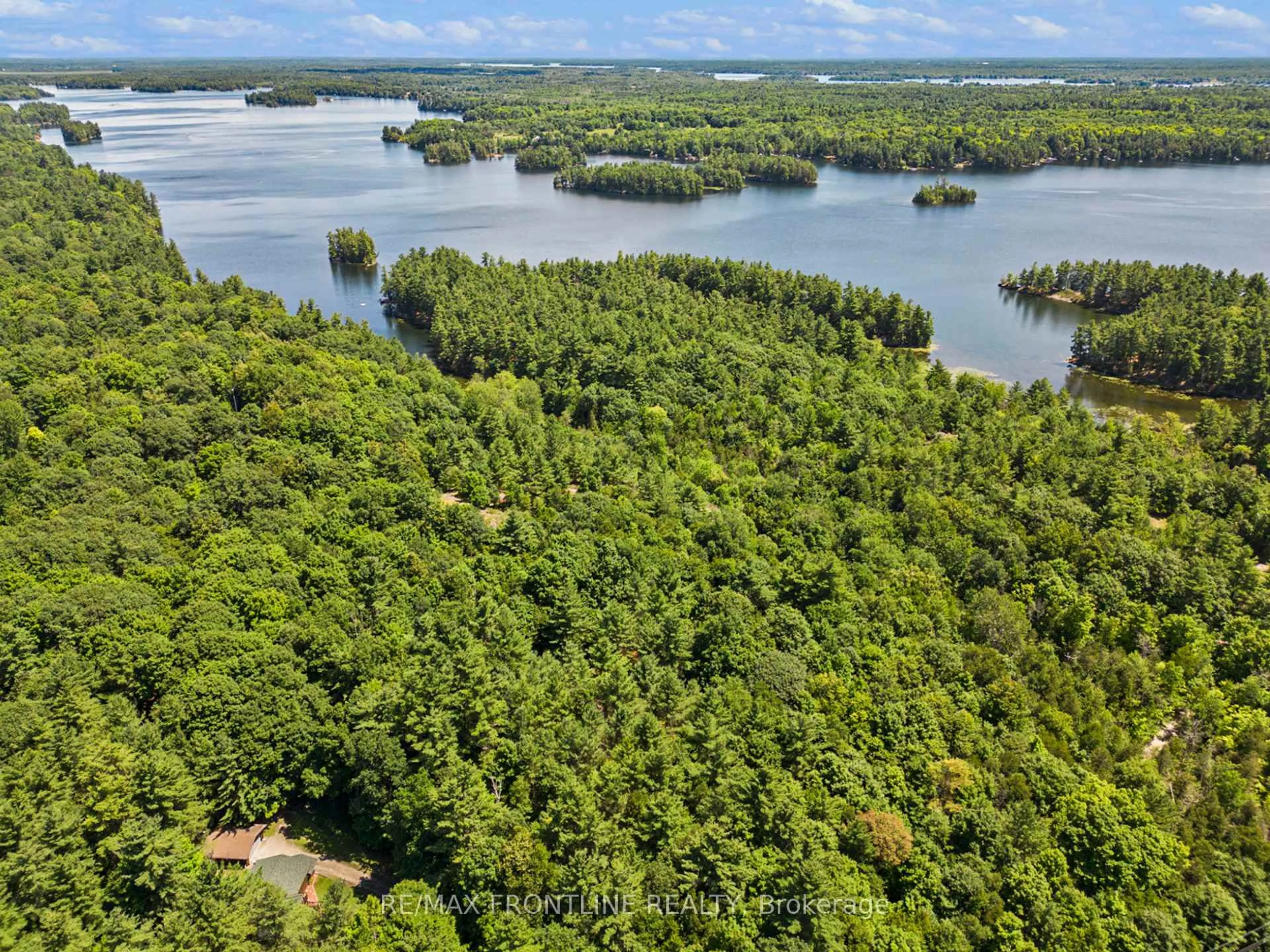 A pic from outside/outdoor area/front of a property/back of a property/a pic from drone, water/lake/river/ocean view for 327 Lakewood Rd, Perth Ontario K7H 0C7