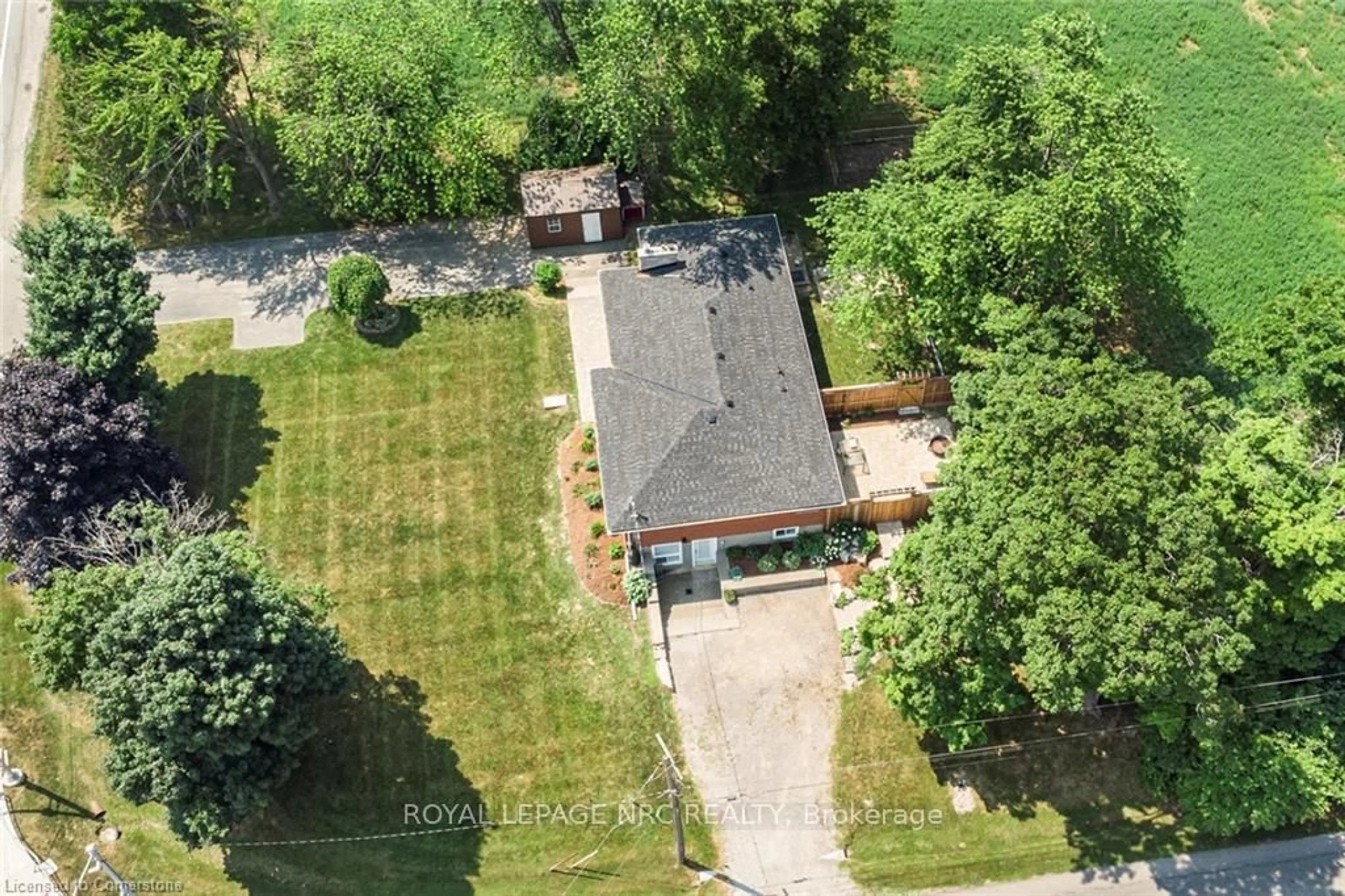A pic from outside/outdoor area/front of a property/back of a property/a pic from drone, unknown for 2016 HWY 56, Hamilton Ontario L0R 1C0