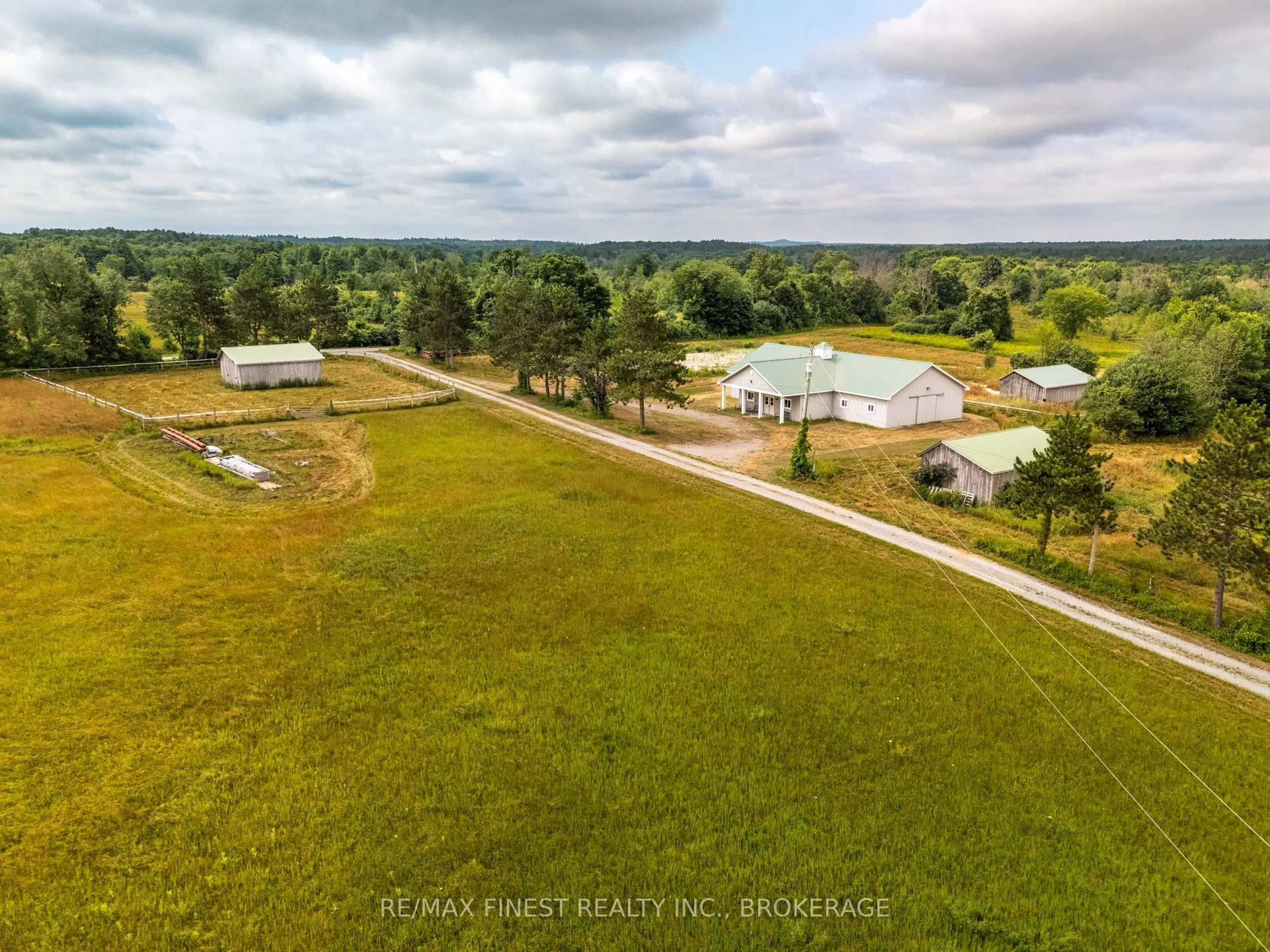 A pic from outside/outdoor area/front of a property/back of a property/a pic from drone, water/lake/river/ocean view for 100 Dixie Rd, Athens Ontario K0E 1B0