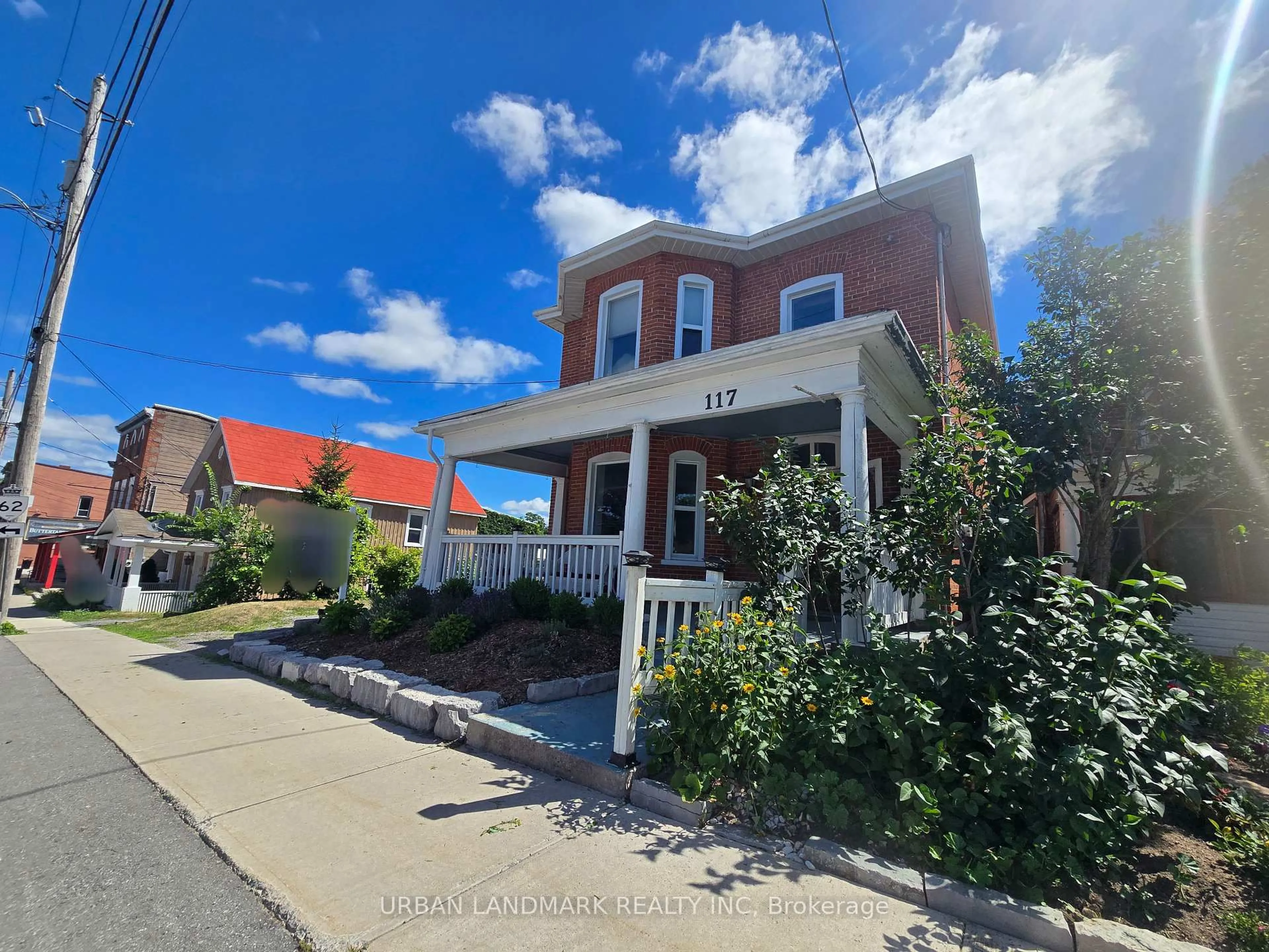 A pic from outside/outdoor area/front of a property/back of a property/a pic from drone, street for 117 Durham St, Madoc Ontario K0K 2K0