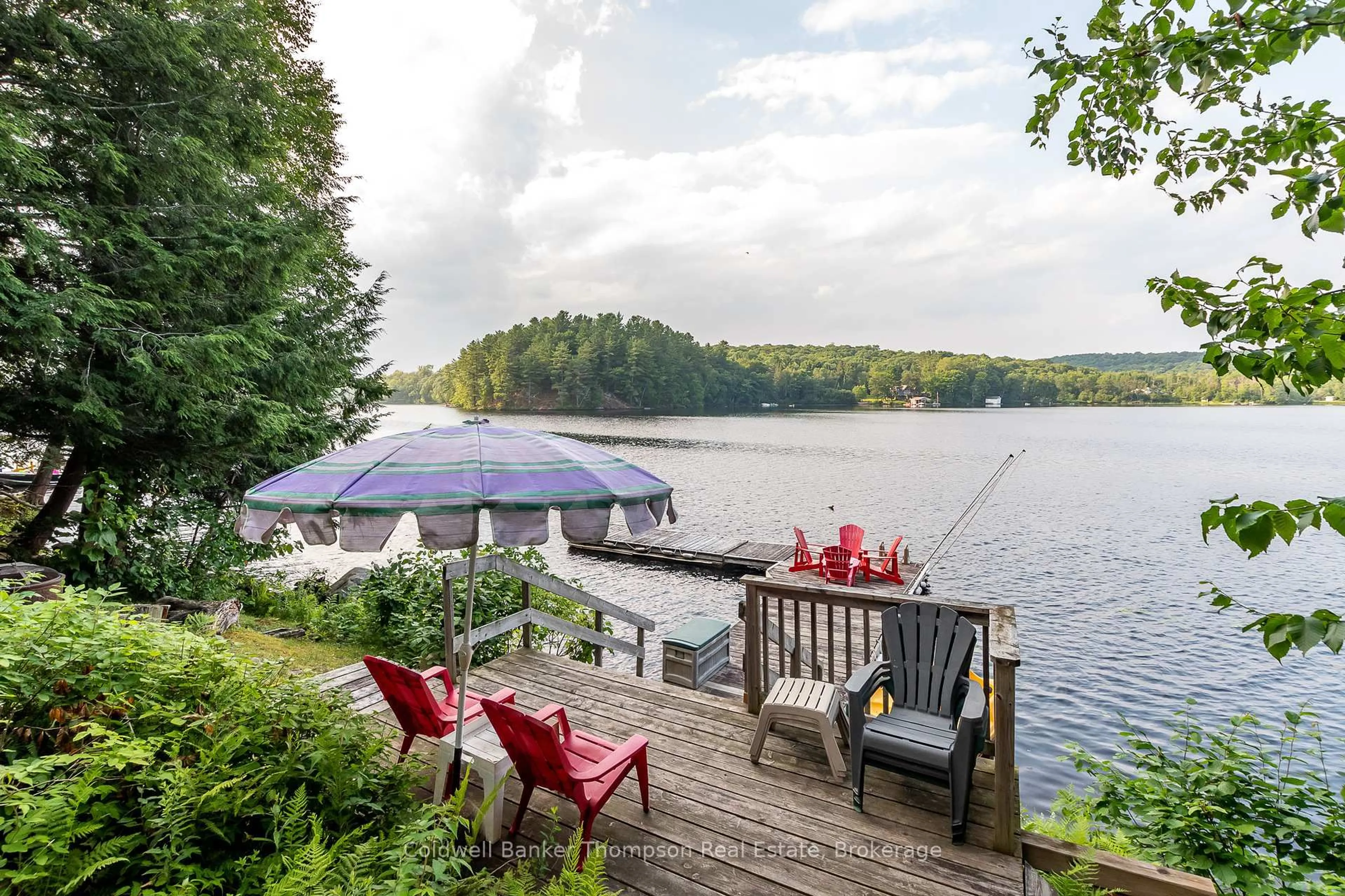 Patio, water/lake/river/ocean view for 310 North Dr, Huntsville Ontario P1H 2J2