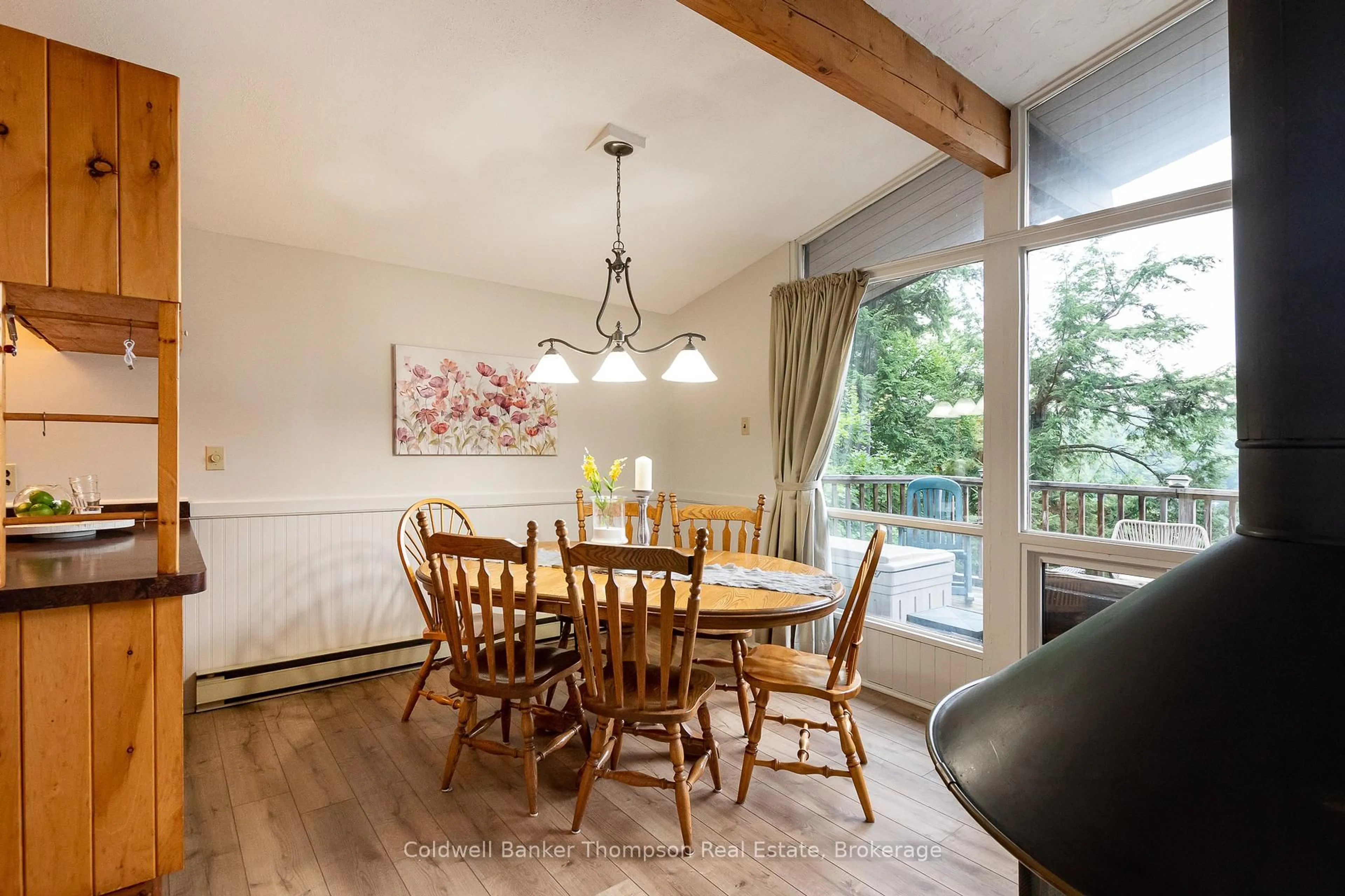 Dining room, wood/laminate floor for 310 North Dr, Huntsville Ontario P1H 2J2