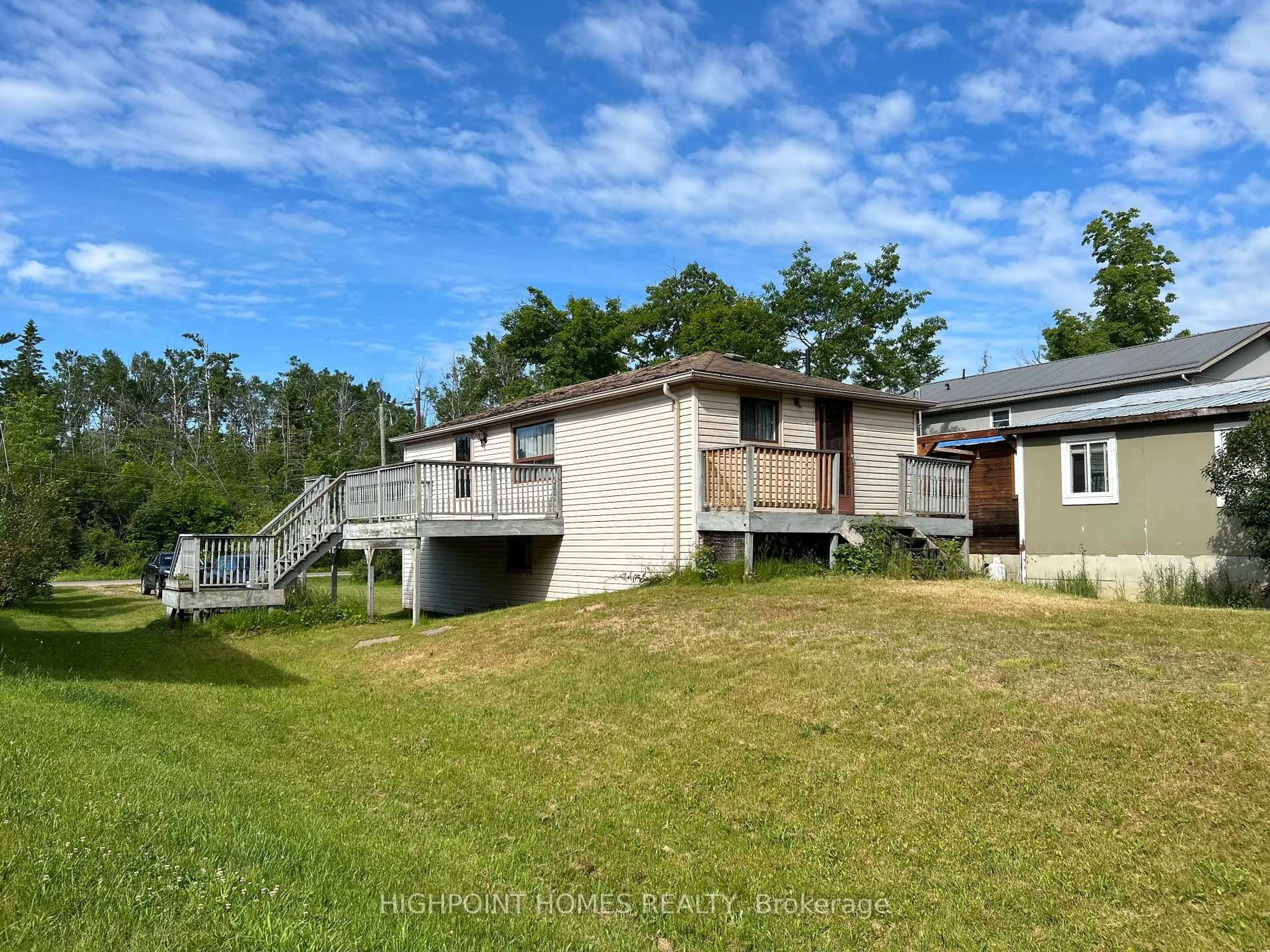A pic from outside/outdoor area/front of a property/back of a property/a pic from drone, water/lake/river/ocean view for 19 Lakeview Cottage Rd, Kawartha Lakes Ontario K0M 2B0