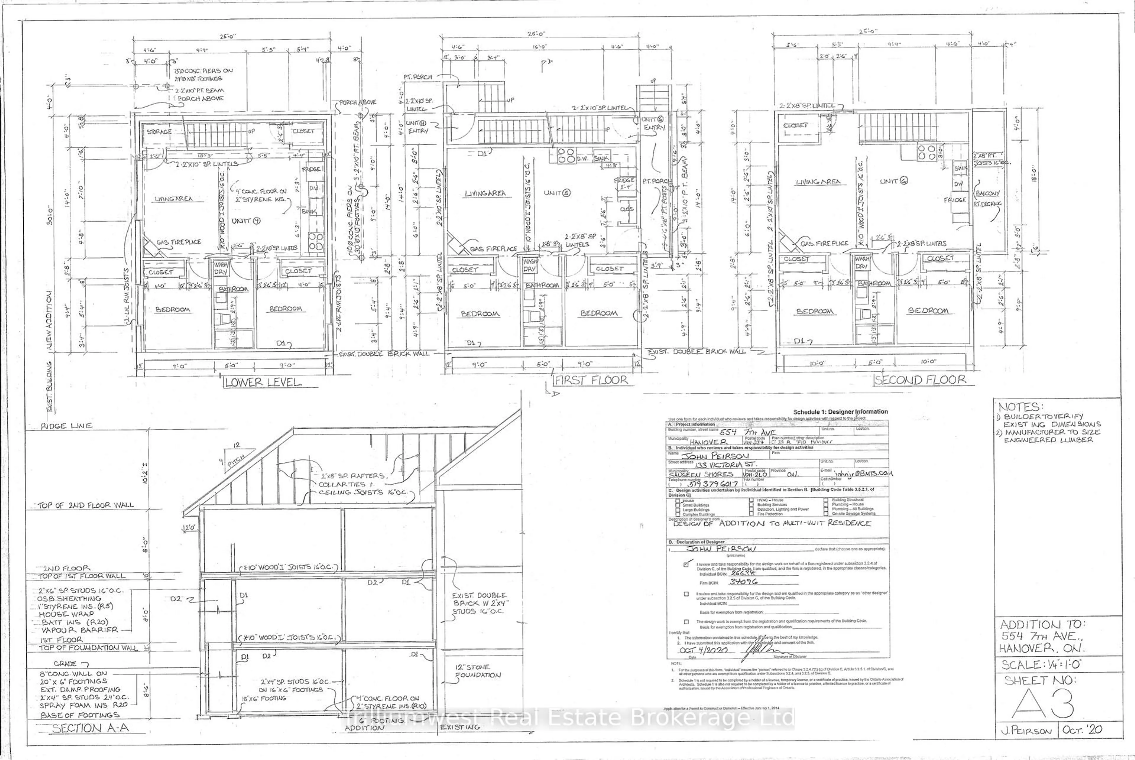 Floor plan for 552 7th Ave, Hanover Ontario N4N 2J7