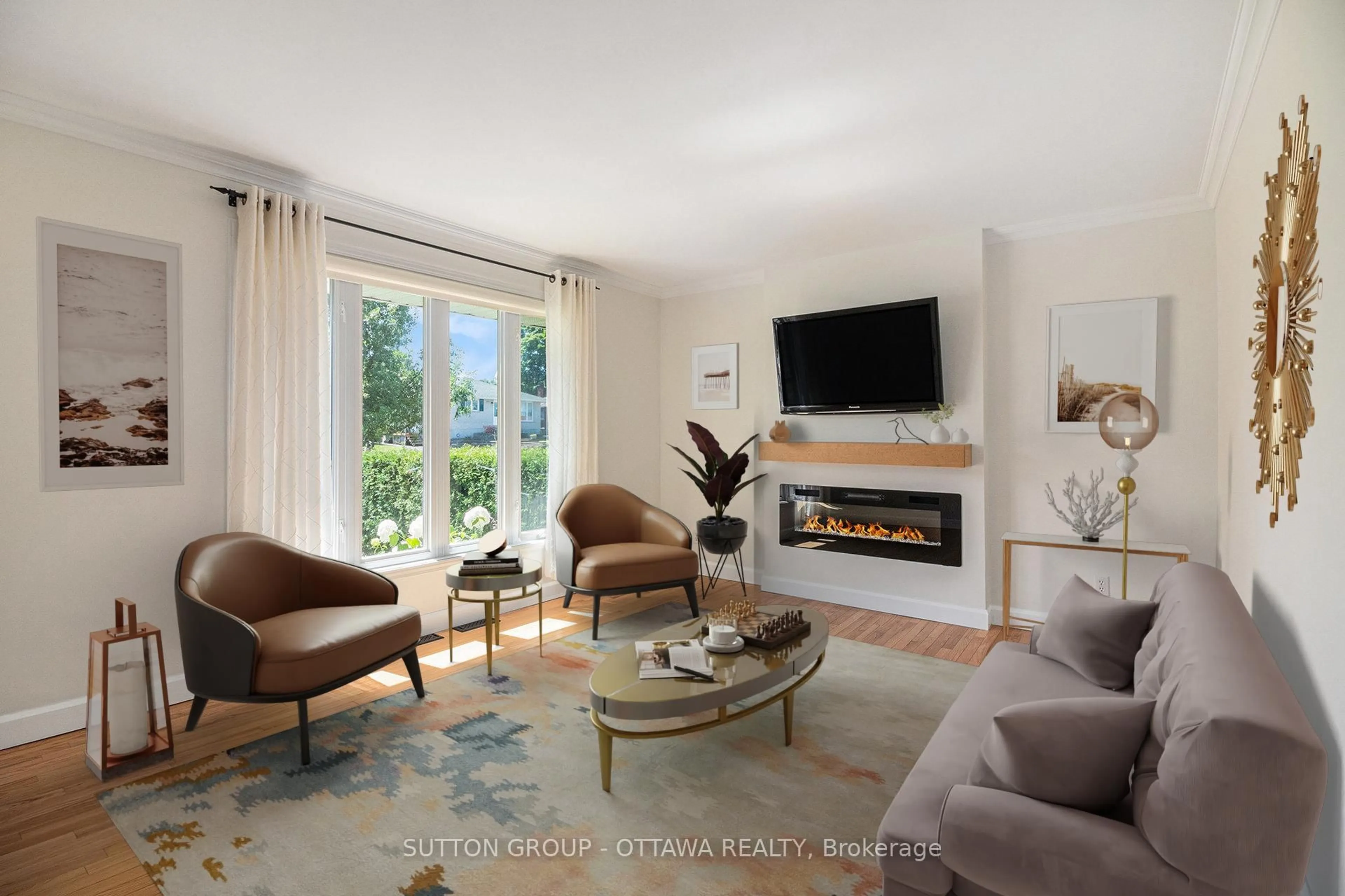 Living room with furniture, ceramic/tile floor for 826 Cartier Blvd, Hawkesbury Ontario K6A 1W7