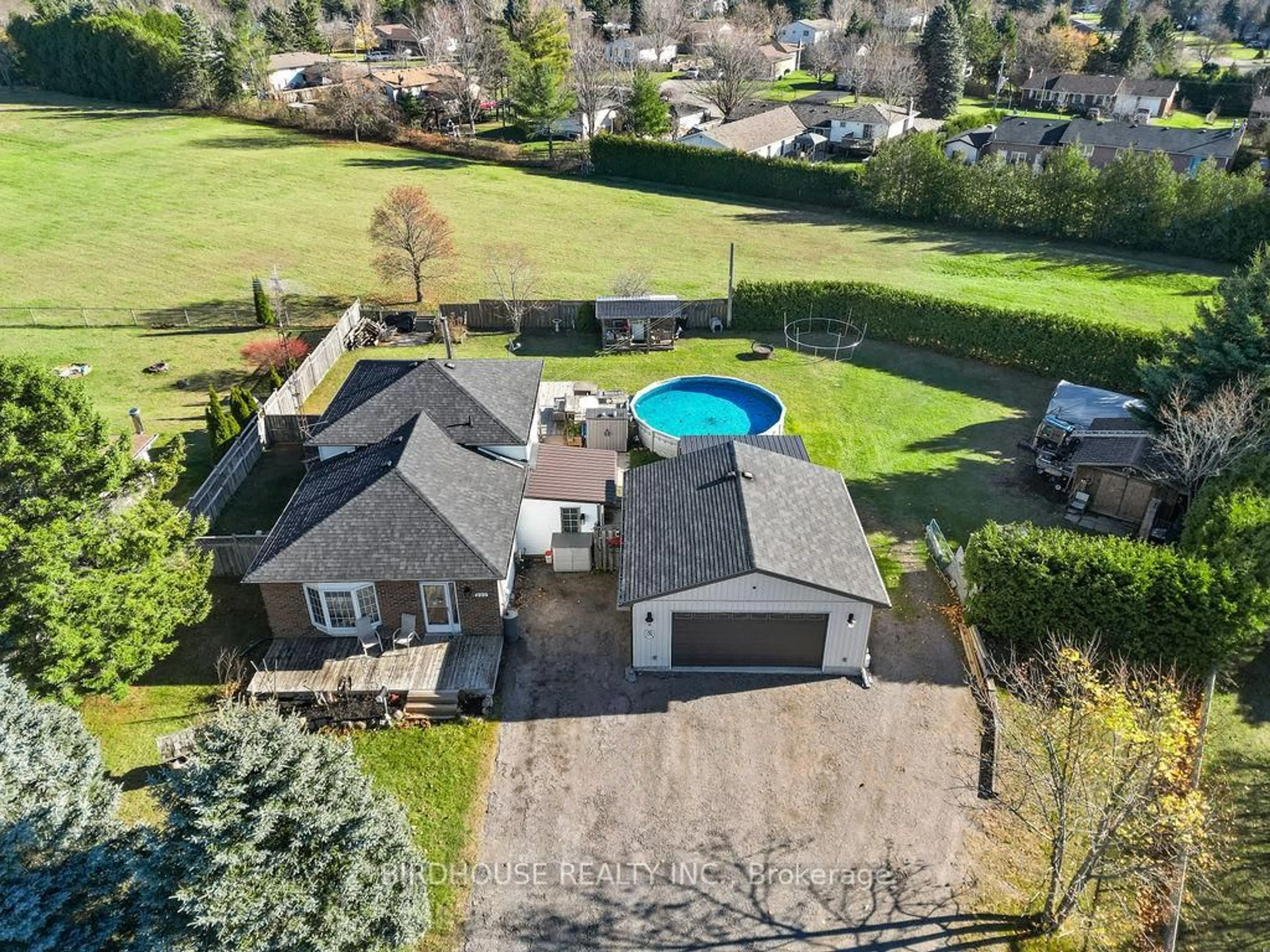 A pic from outside/outdoor area/front of a property/back of a property/a pic from drone, water/lake/river/ocean view for 222 Corbett Dr, Kawartha Lakes Ontario L0A 1K0