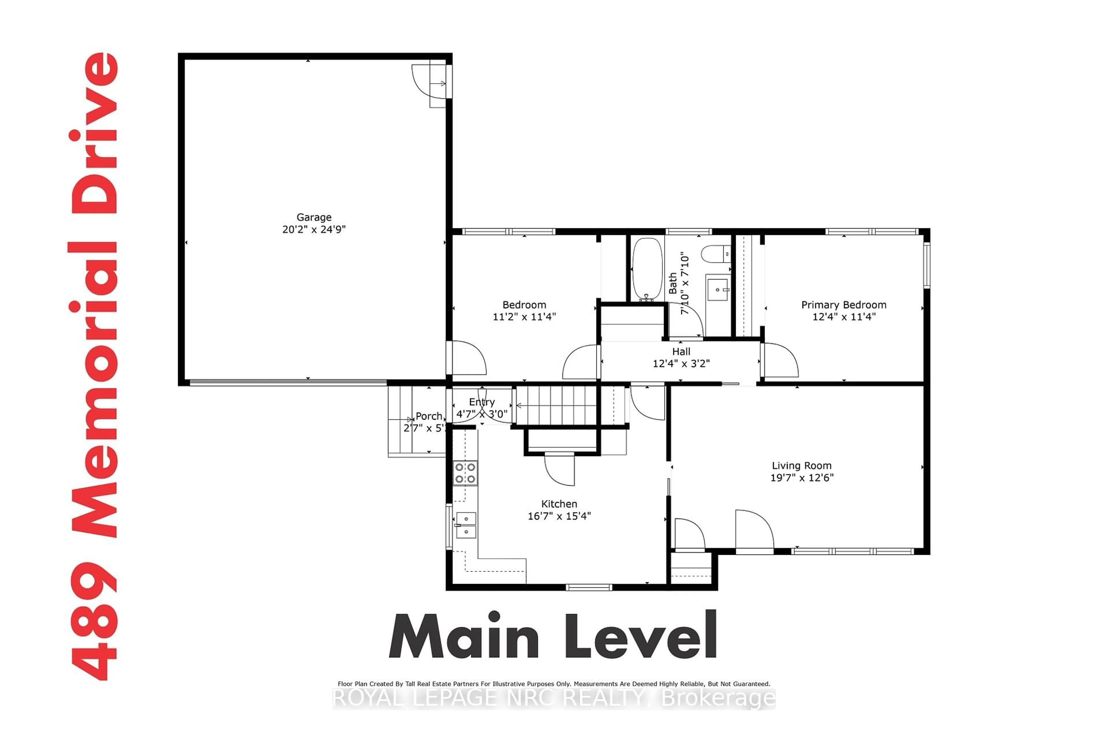 Floor plan for 489 Memorial Dr, Pelham Ontario L0S 1C0