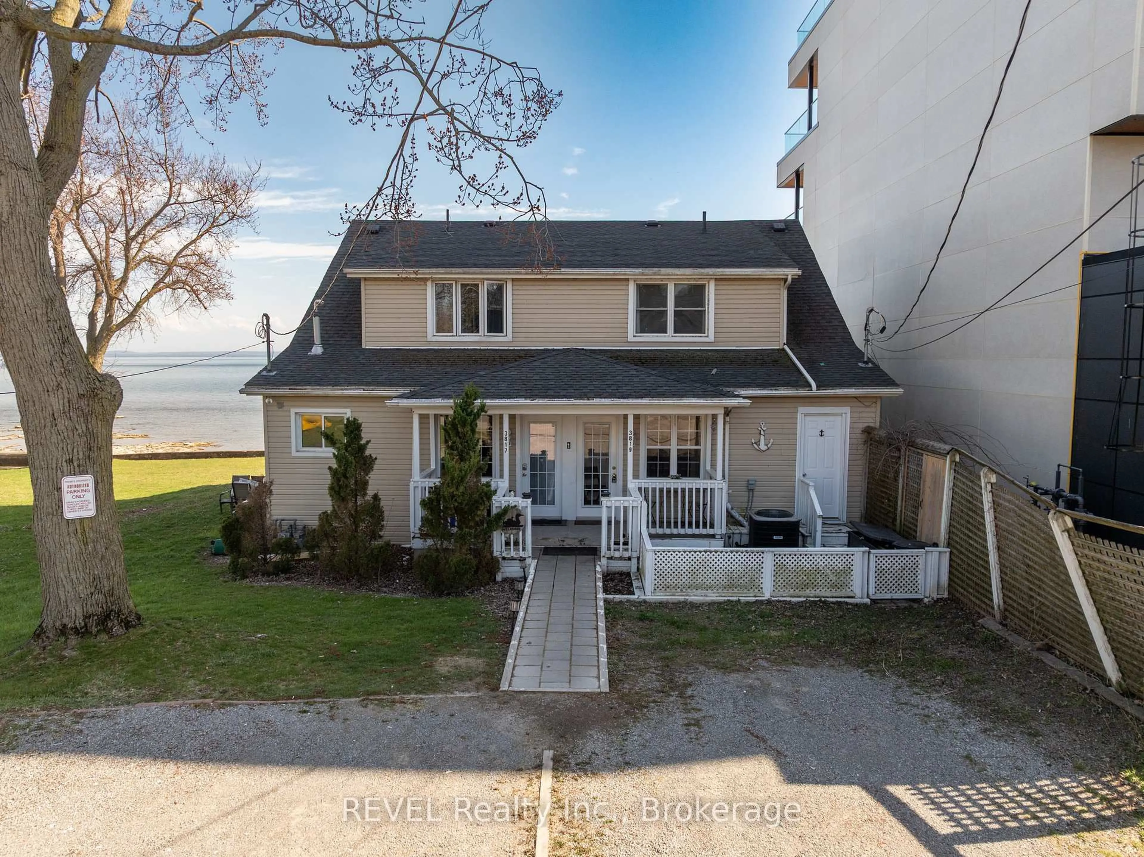 A pic from outside/outdoor area/front of a property/back of a property/a pic from drone, water/lake/river/ocean view for 3819 Terrace Lane, Fort Erie Ontario L0S 1N0