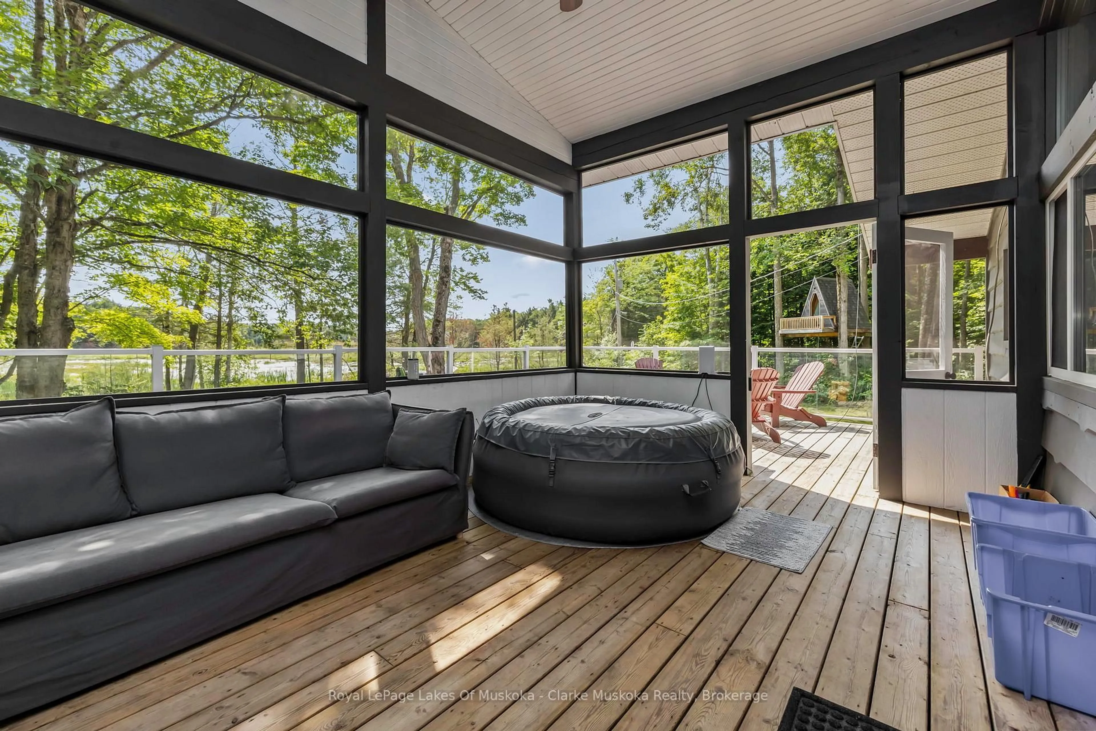 Patio, water/lake/river/ocean view for 1241 EAST BAY Rd, Muskoka Lakes Ontario P0C 1M0