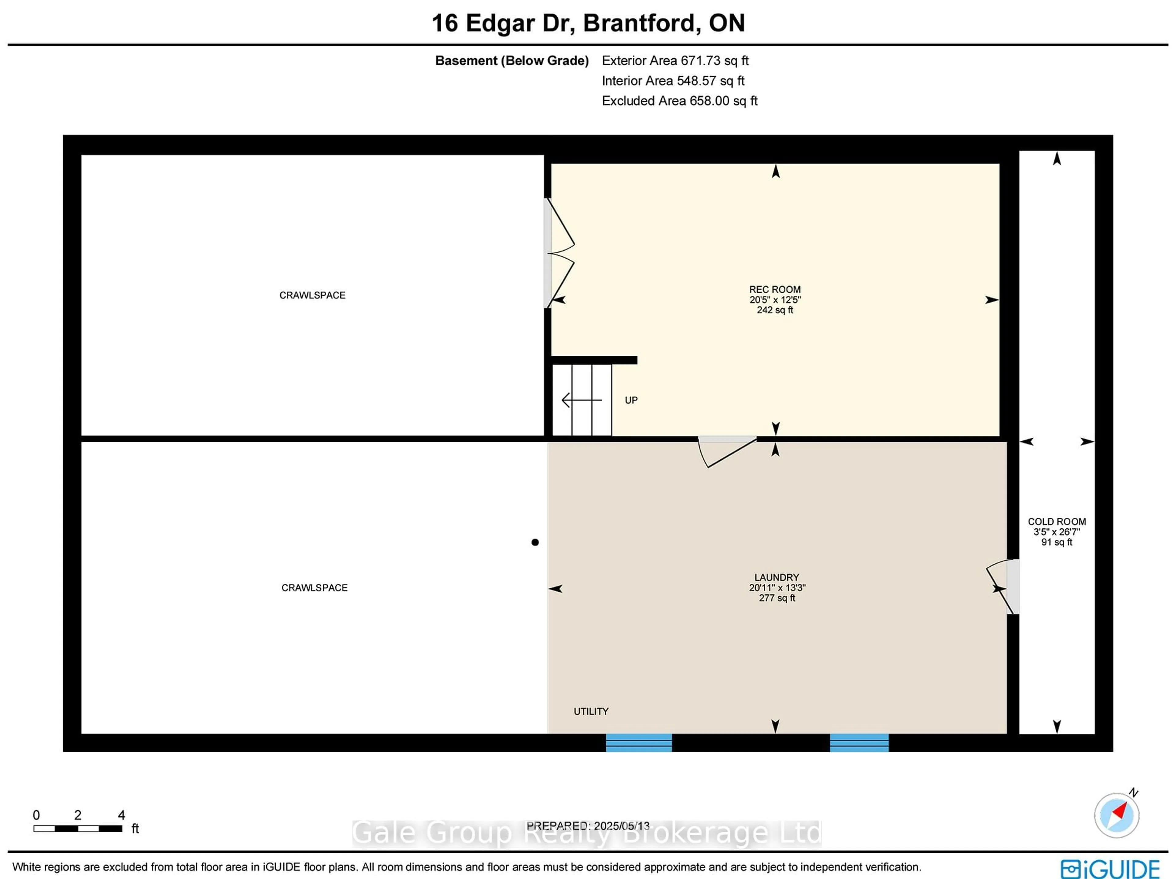 Floor plan for 16 Edgar Dr, Brant Ontario N3R 6X8