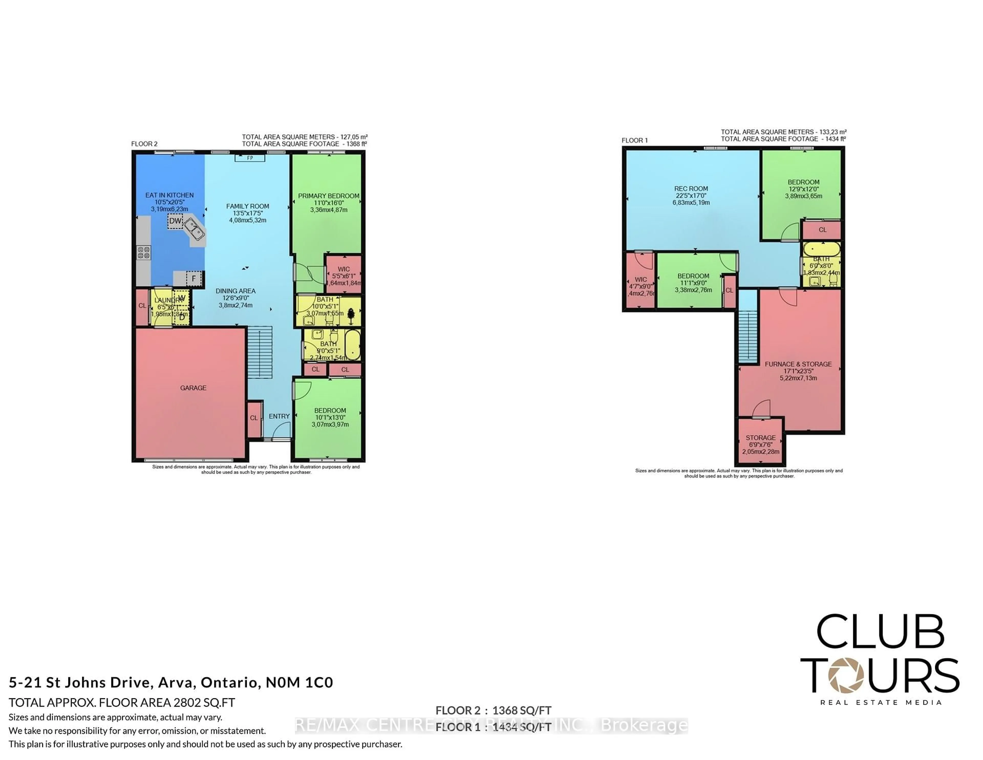 Floor plan for 21 St Johns Dr #5, Middlesex Centre Ontario N0M 1C0