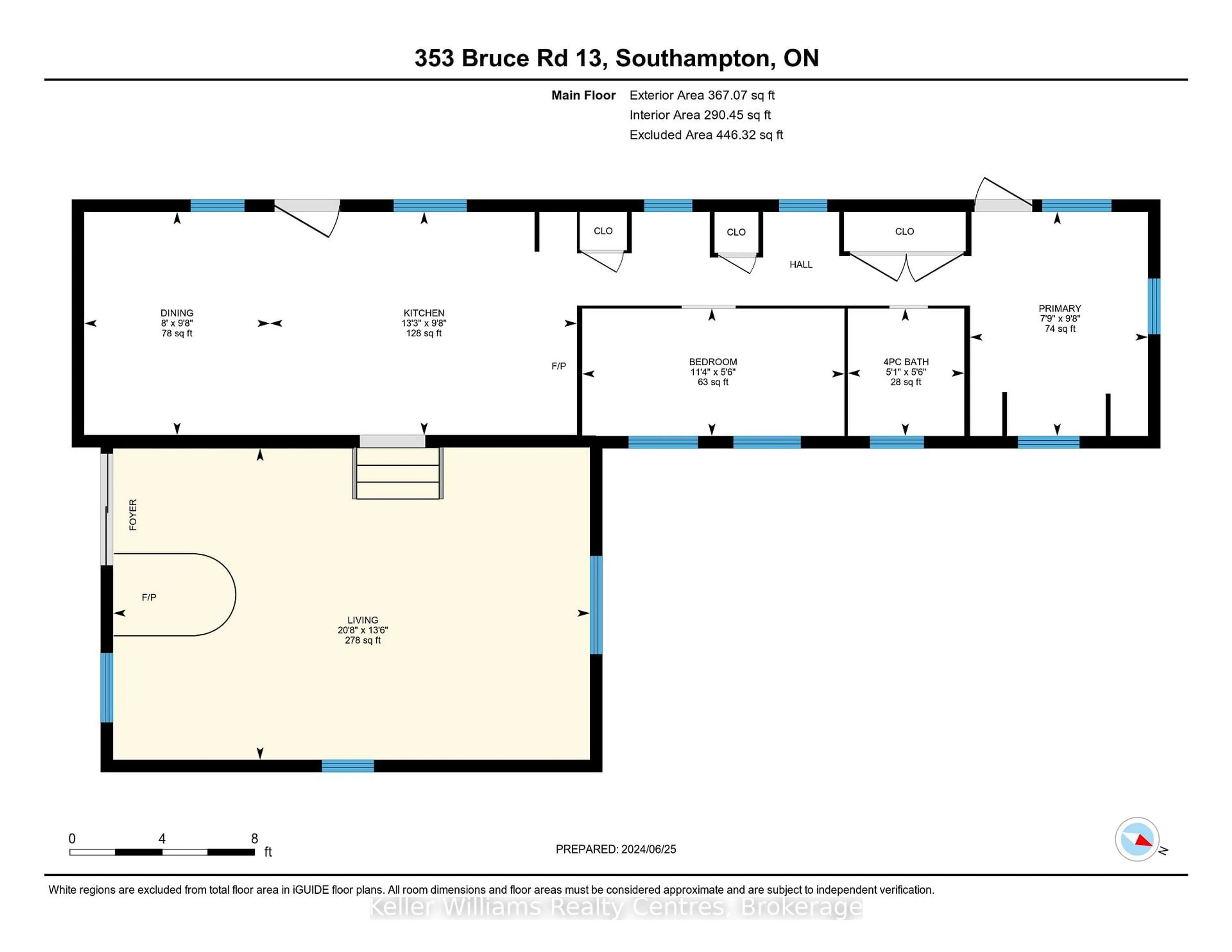 Floor plan for 353 BRUCE ROAD 13, Native Leased Lands Ontario N0H 2L0