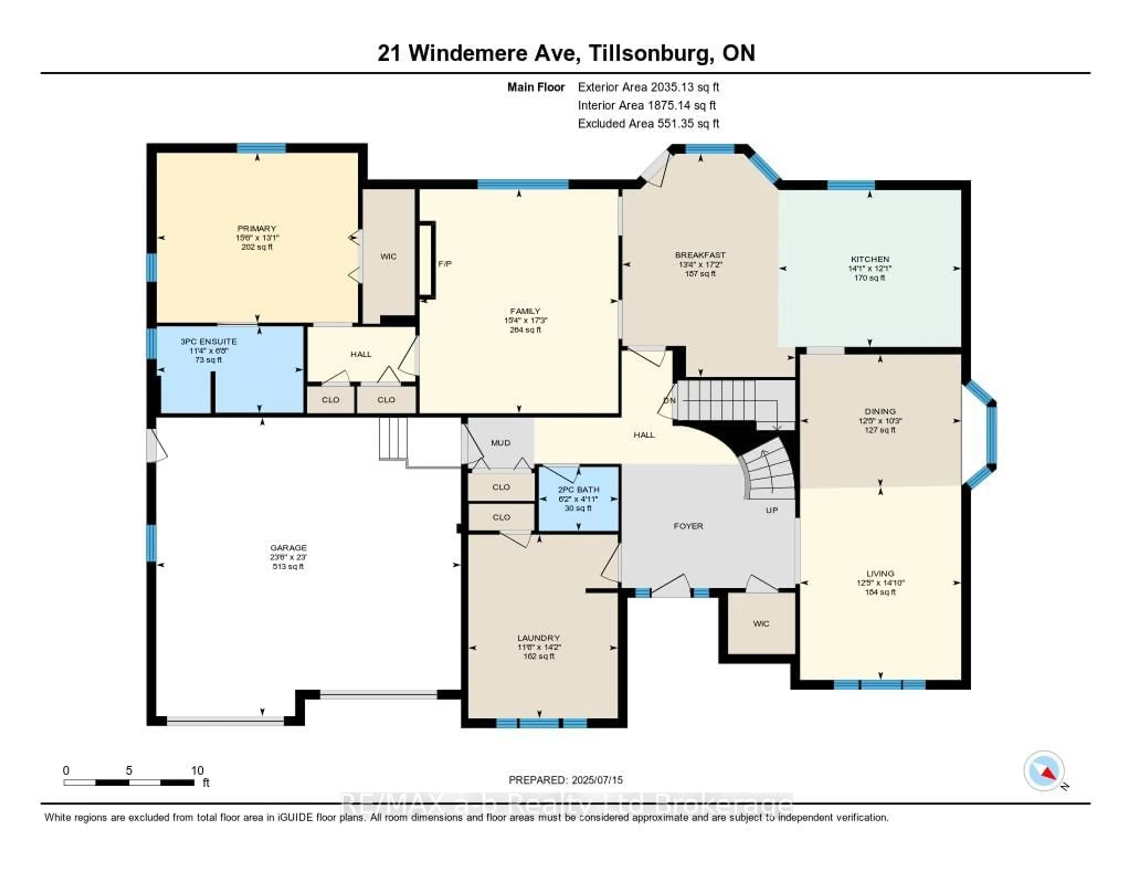 Floor plan for 21 Windemere Ave, Tillsonburg Ontario N4G 5M8