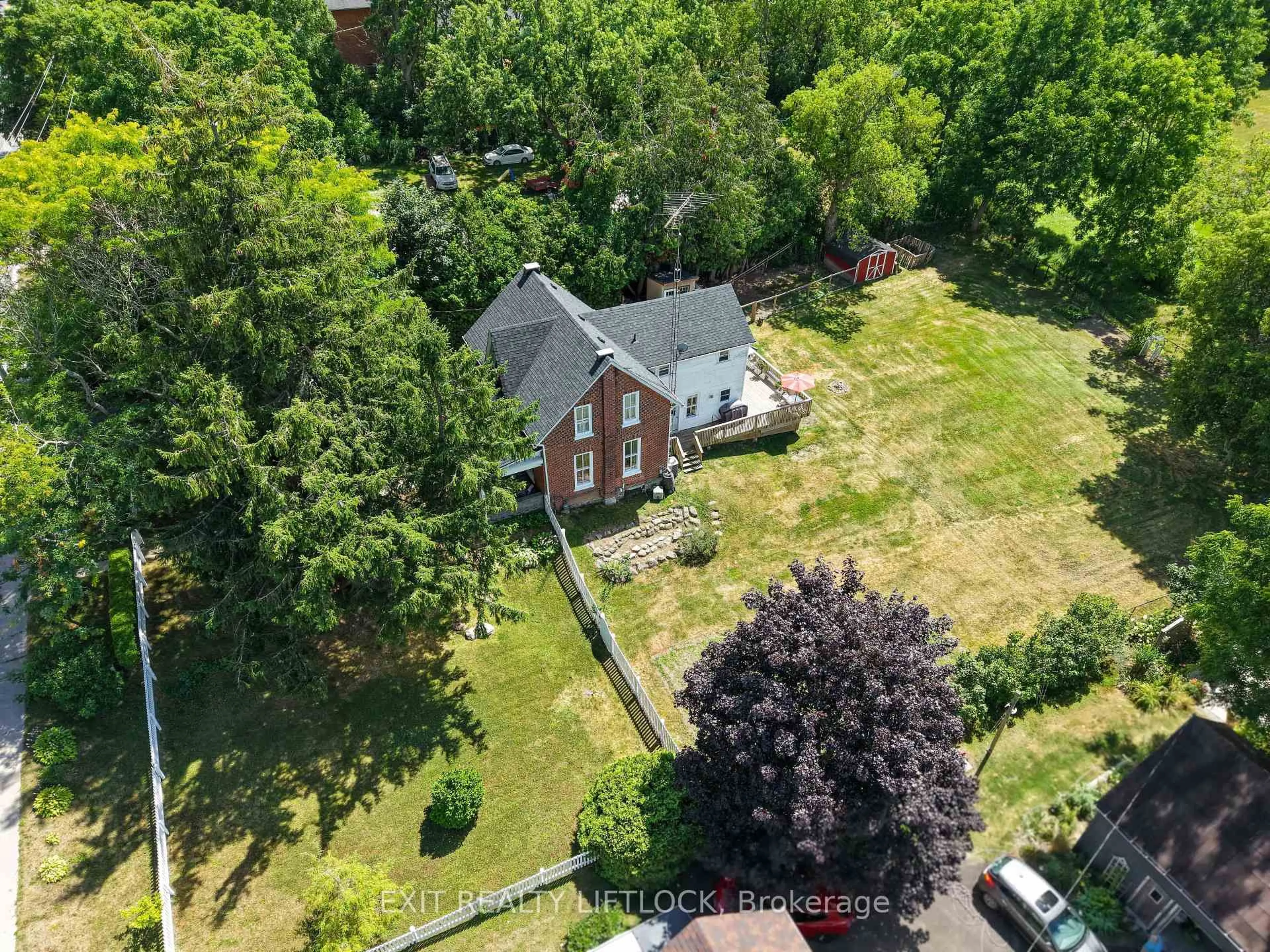 A pic from outside/outdoor area/front of a property/back of a property/a pic from drone, unknown for 174 County Road 28, Cavan Monaghan Ontario L0A 1G0