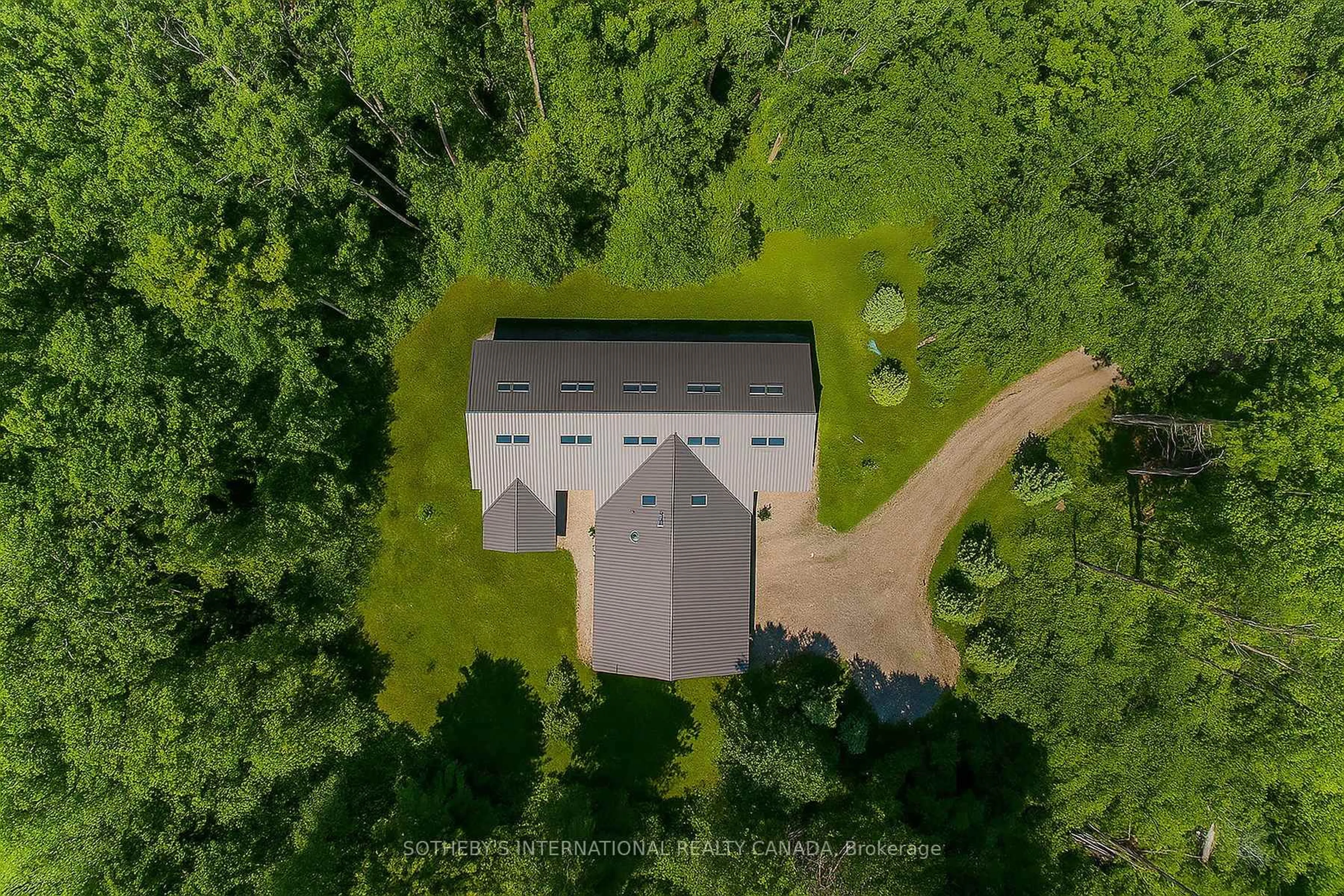 A pic from outside/outdoor area/front of a property/back of a property/a pic from drone, forest/trees view for 4556 Eagleson Line, Cavan Monaghan Ontario L0A 1G0