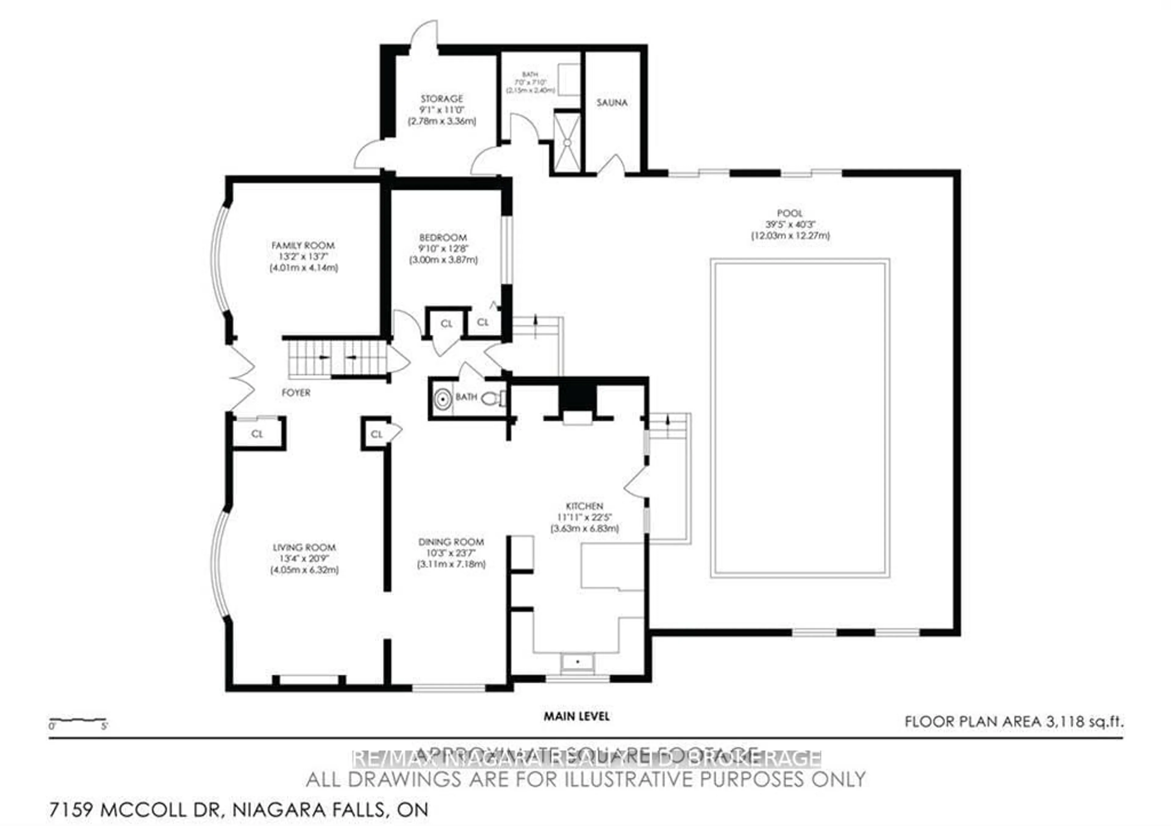 Floor plan for 7159 Mccoll Dr, Niagara Falls Ontario L2J 1G7
