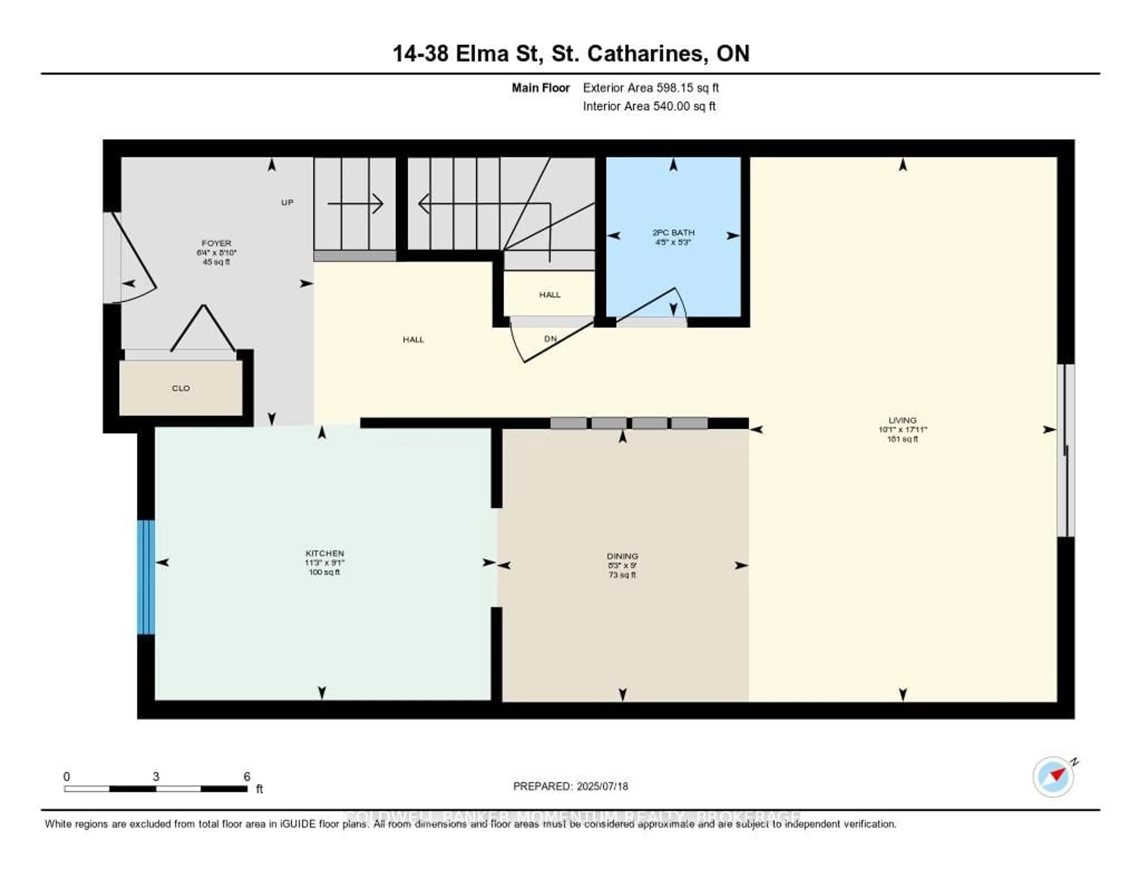 Floor plan for 38 Elma St #14, St. Catharines Ontario L2N 6Z3