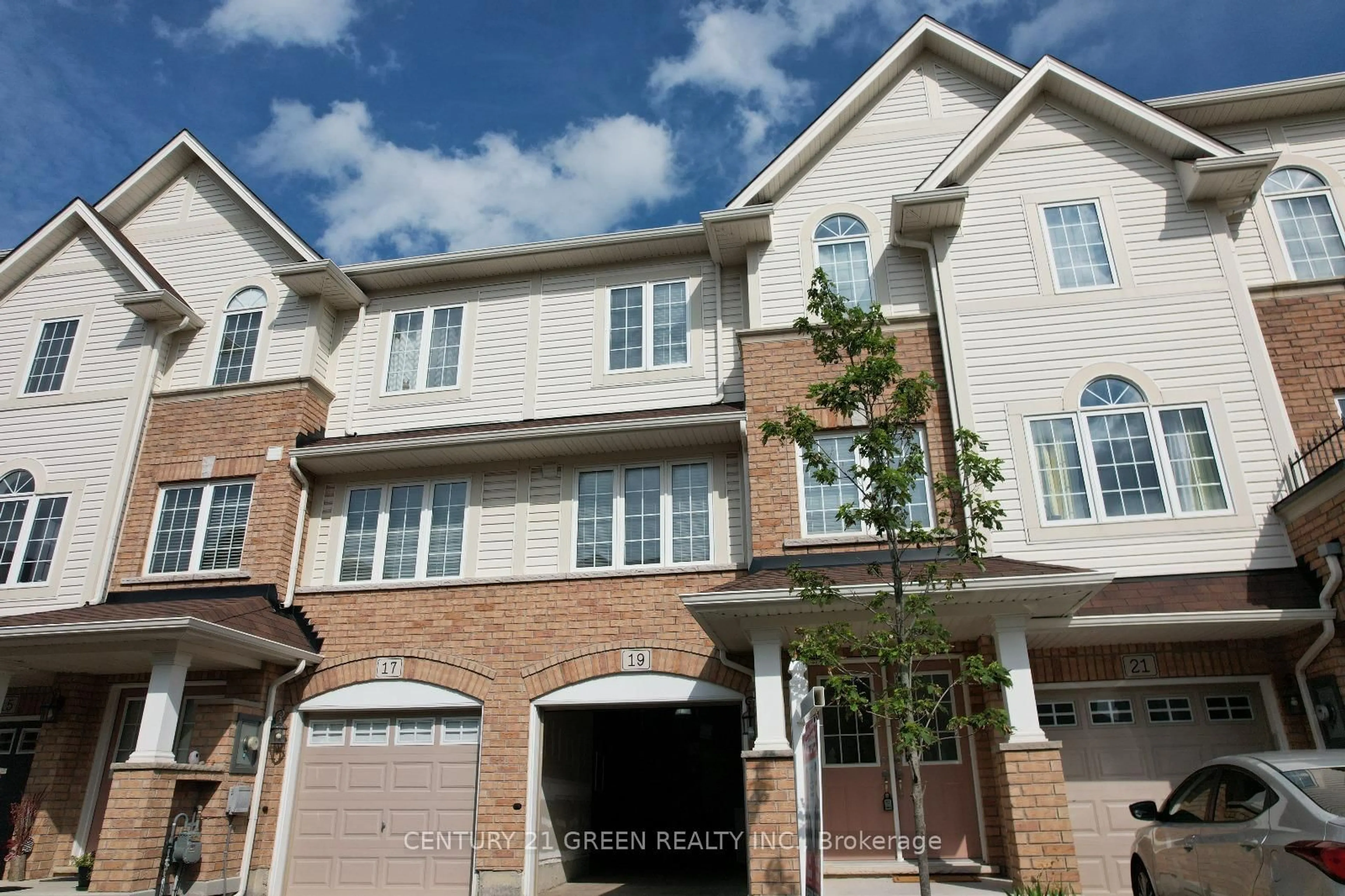 Home with brick exterior material, street for 19 England Terr, Hamilton Ontario L8J 2V7