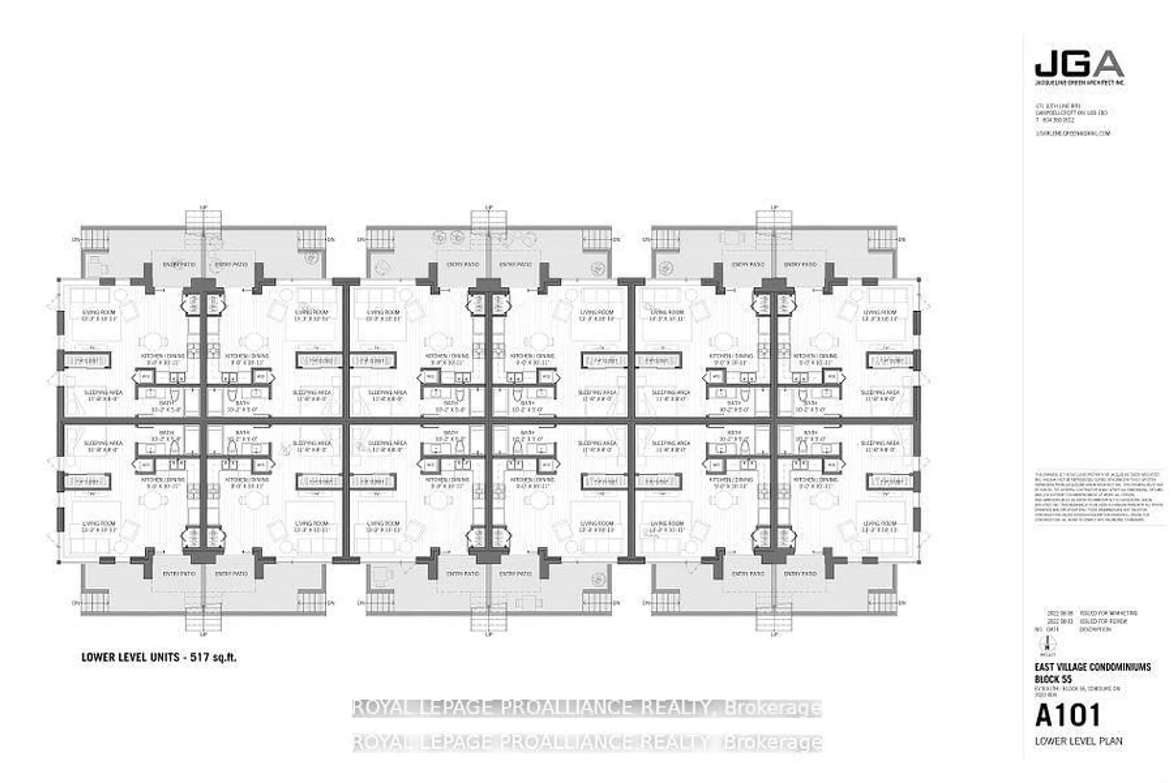 Floor plan for Blk 59 Joseph Gale St #109, Cobourg Ontario K9A 1K8