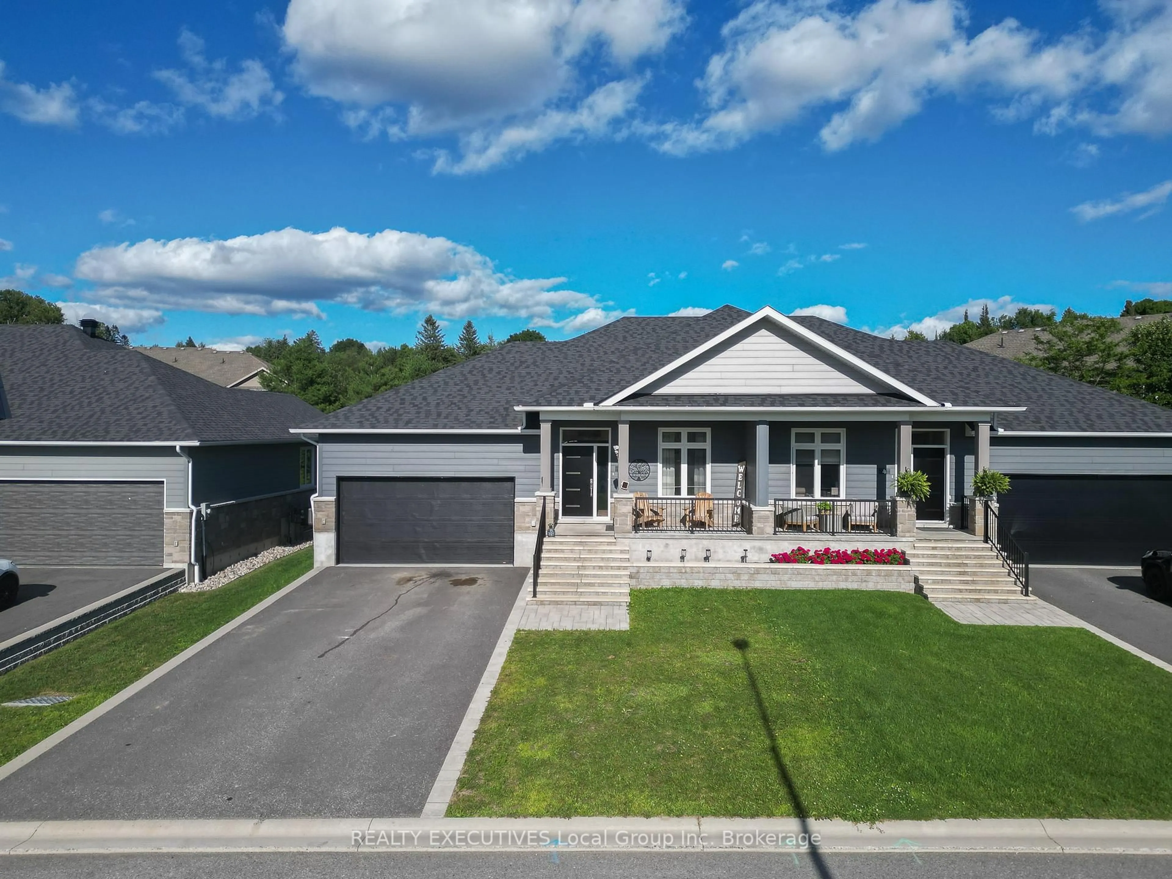 A pic from outside/outdoor area/front of a property/back of a property/a pic from drone, street for 6 SILVER MAPLE Lane, North Bay Ontario P1C 0B5