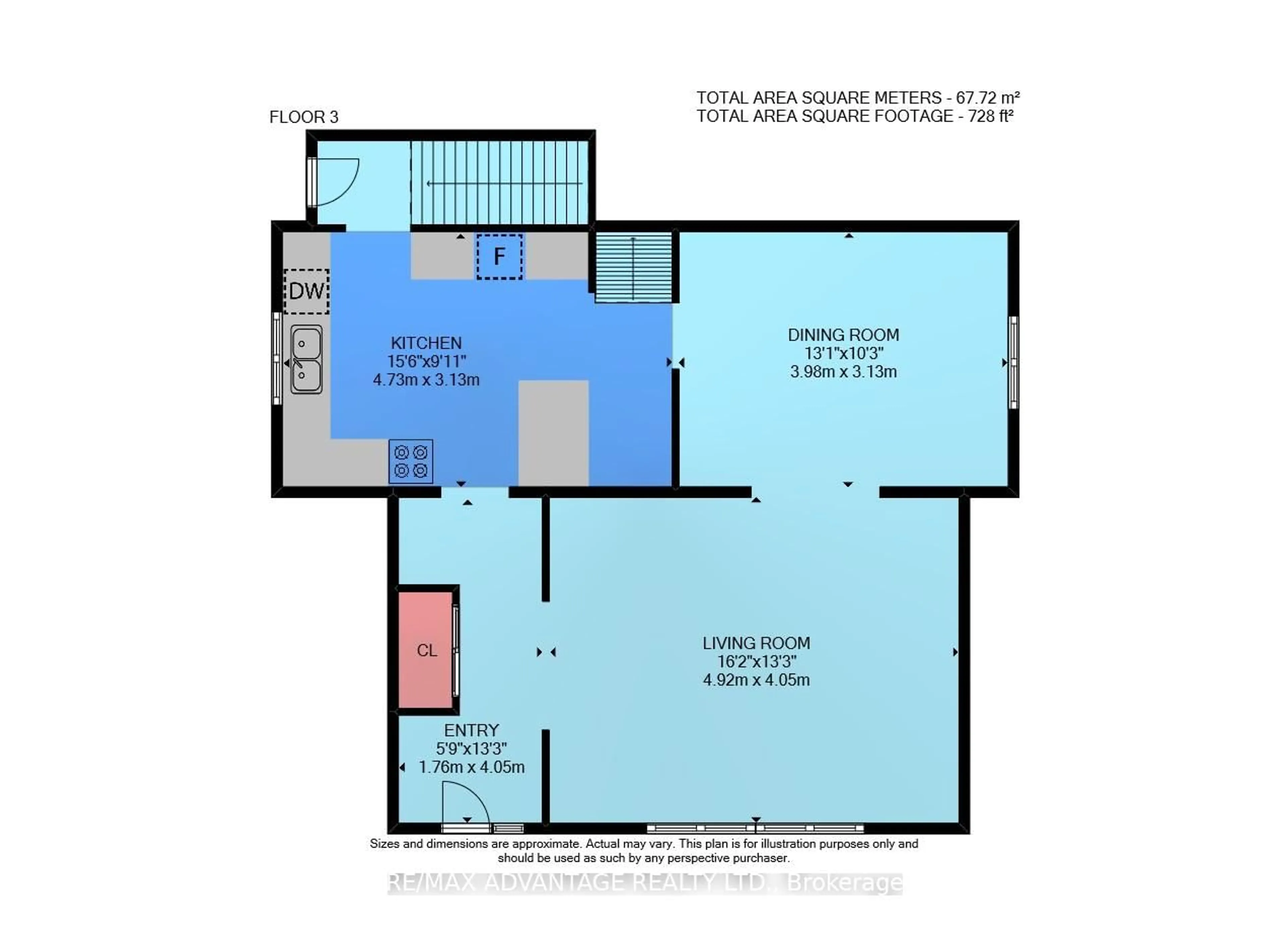 Floor plan for 555 Grand View Ave, London South Ontario N6K 3E9