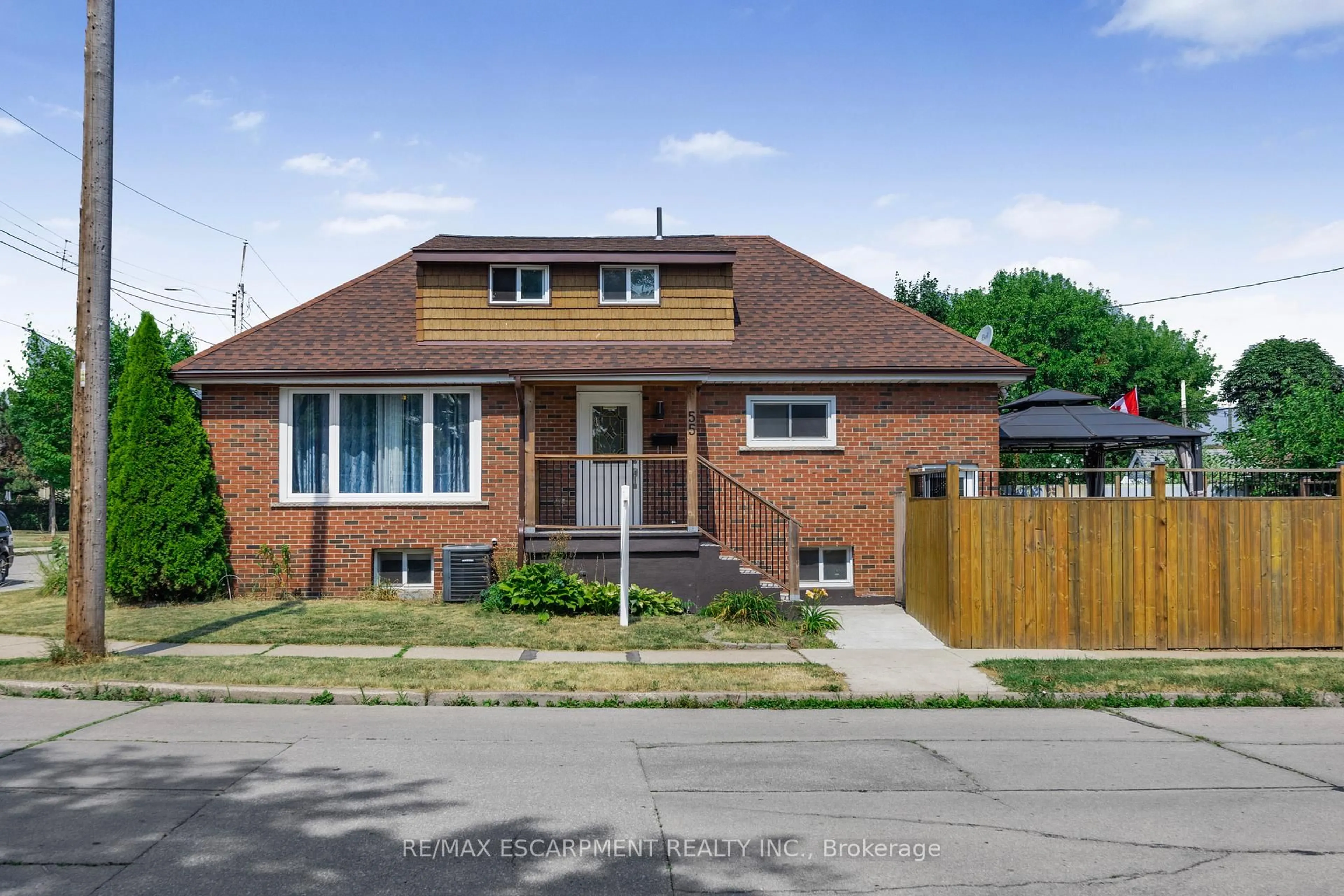 Home with brick exterior material, street for 55 Allan Ave, Hamilton Ontario L8H 2C8