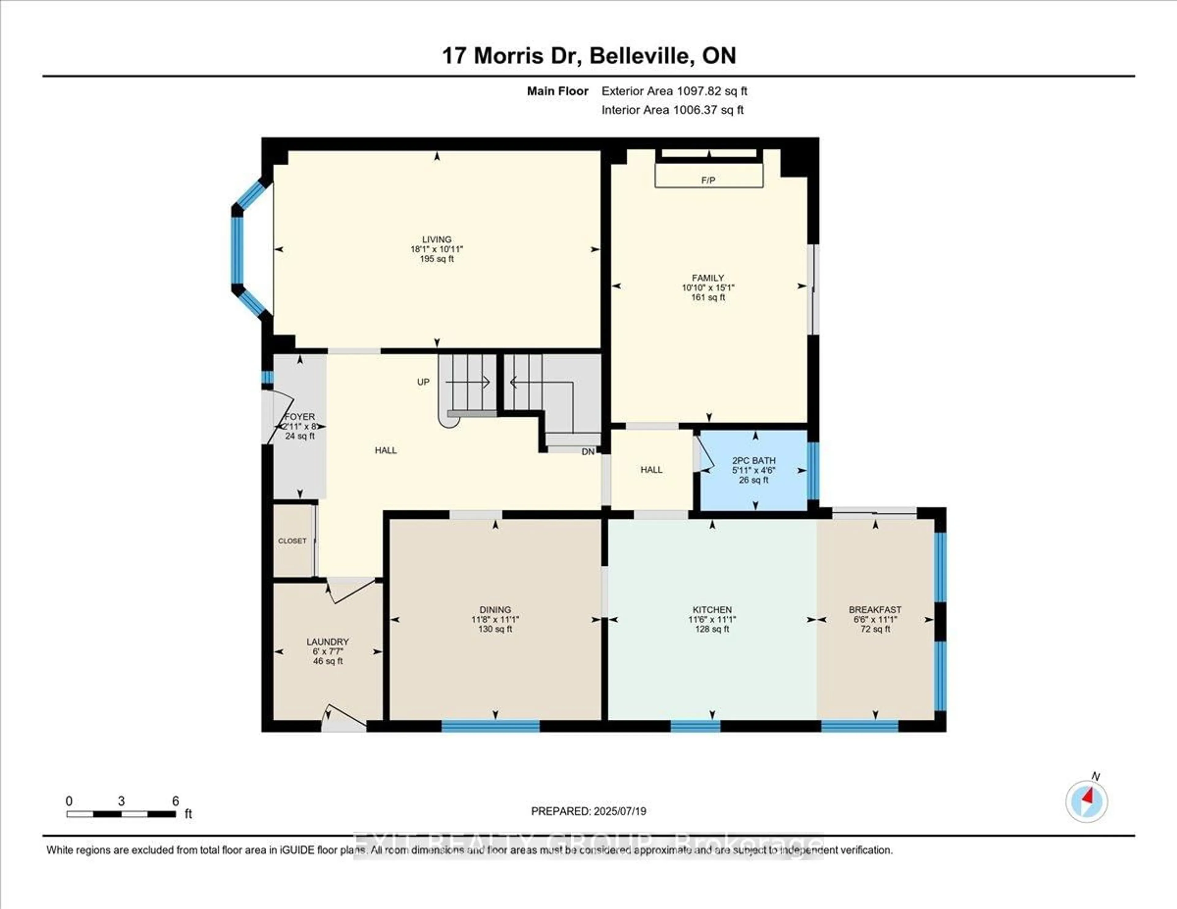 Floor plan for 17 Morris Dr, Belleville Ontario K8P 5B2