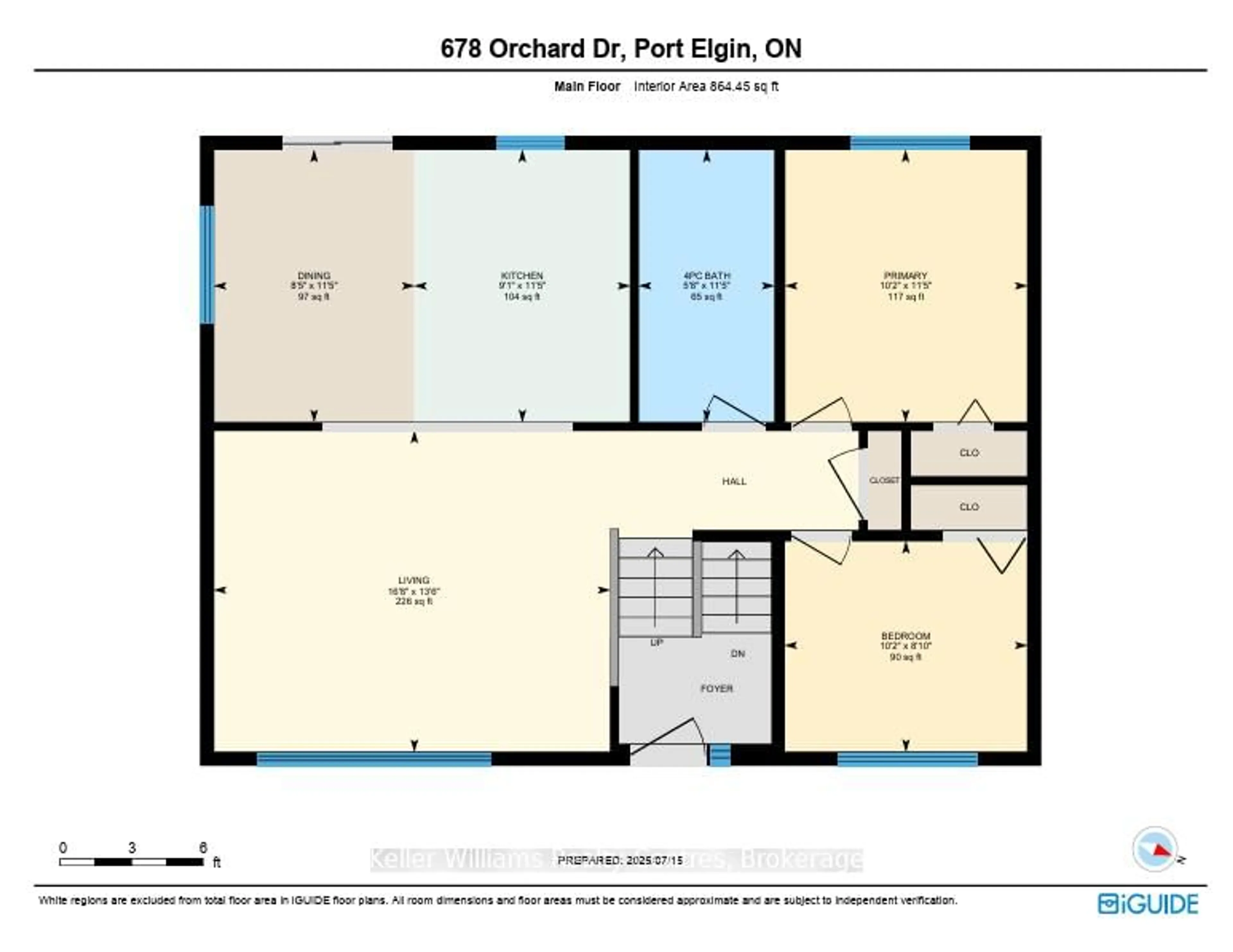 Floor plan for 678 Orchard Dr, Saugeen Shores Ontario N0H 2C3