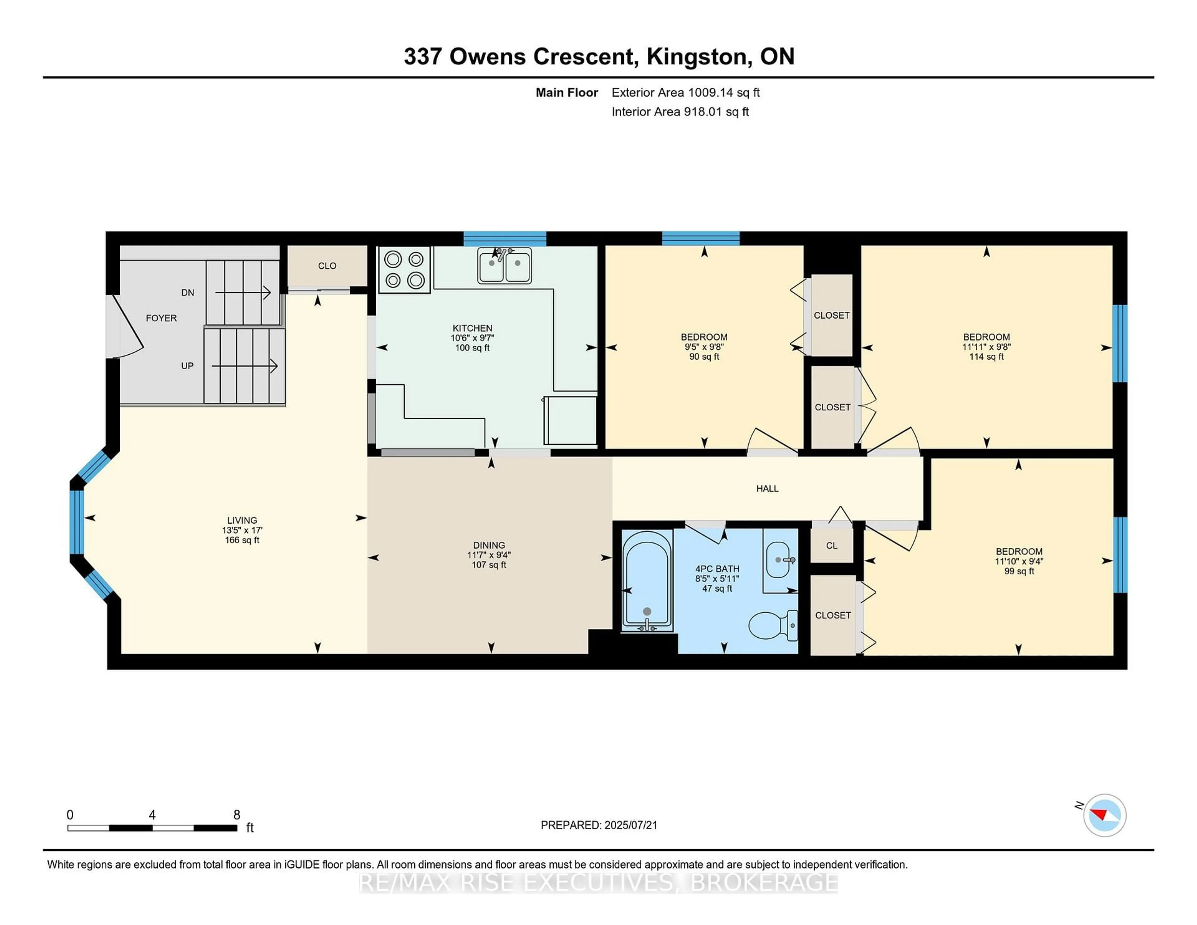 Floor plan for 337 Owens Cres, Kingston Ontario K7M 8H8