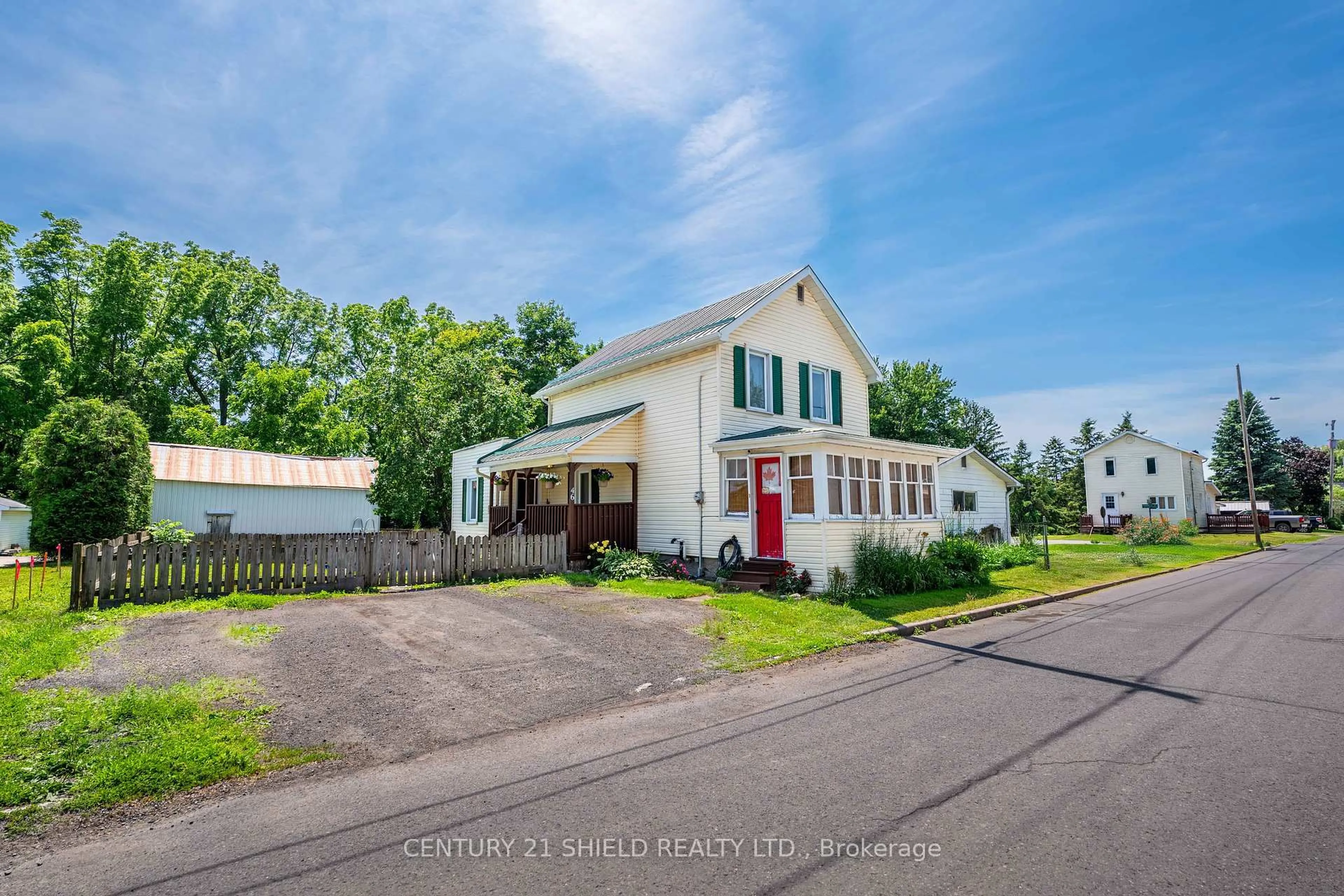 A pic from outside/outdoor area/front of a property/back of a property/a pic from drone, street for 46 Joseph St, North Dundas Ontario K0C 1H0