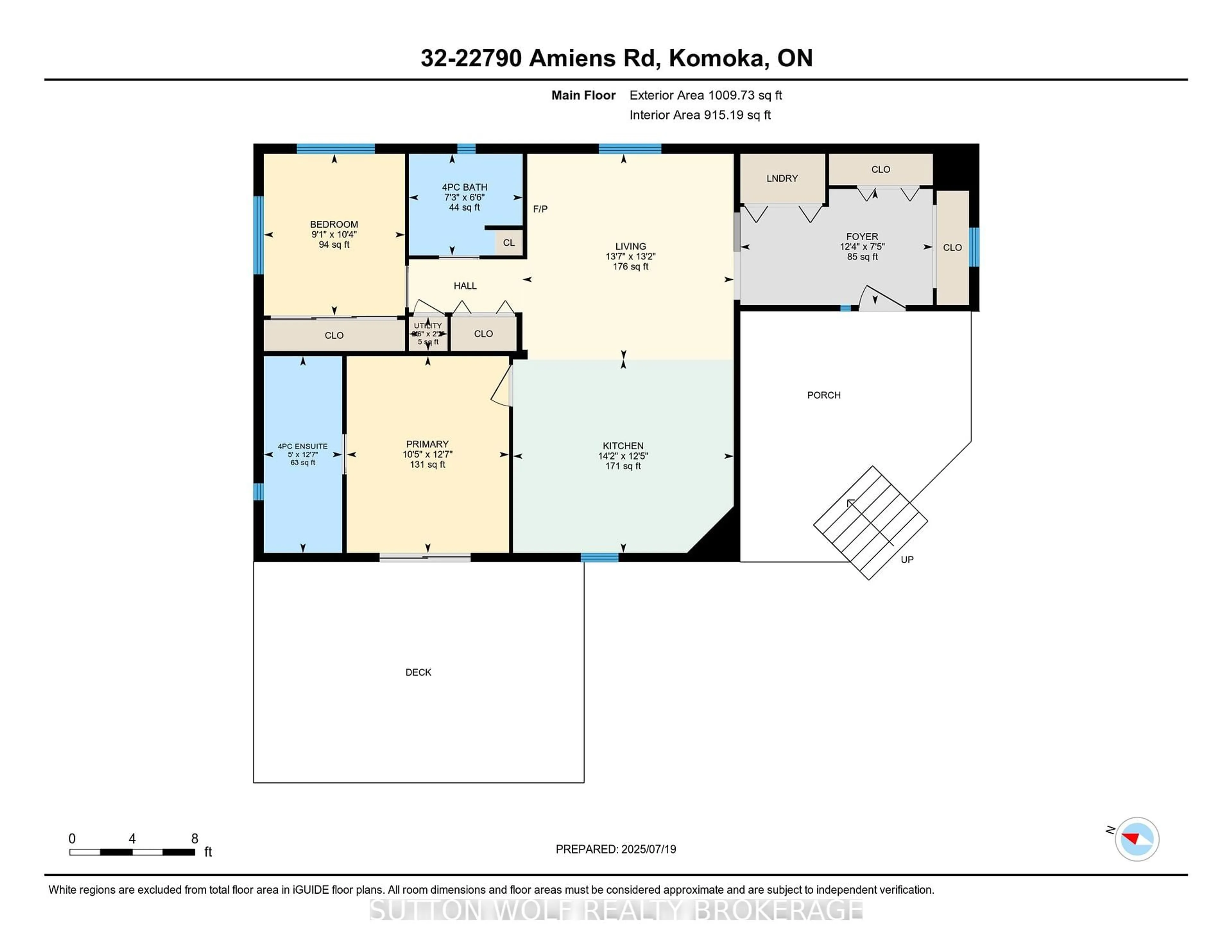 Floor plan for 22790 AMIENS Rd #32, Middlesex Centre Ontario N0L 1R0