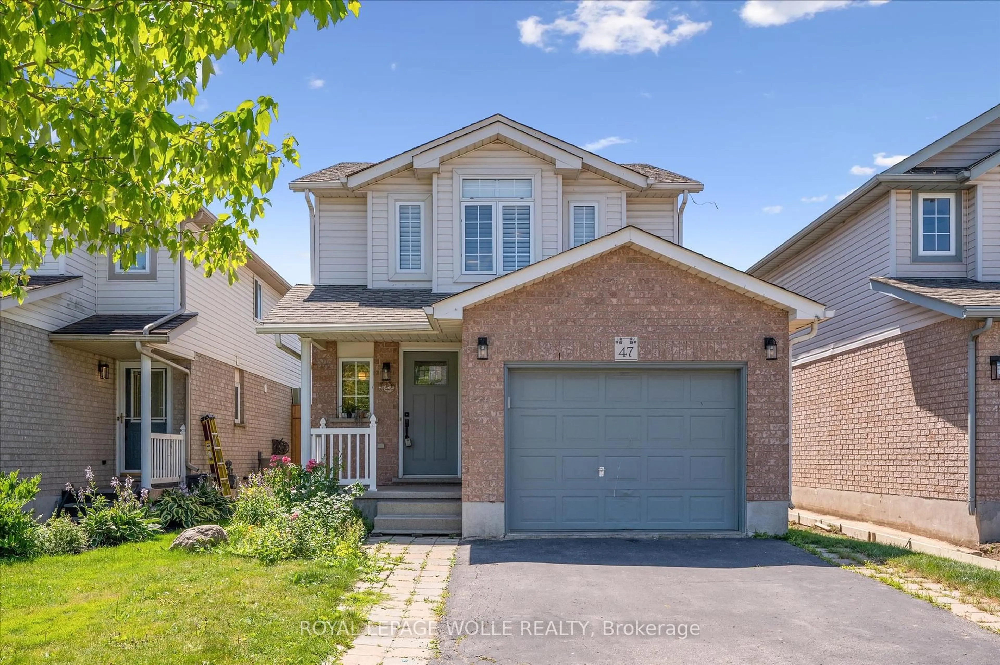 Home with brick exterior material, street for 47 COTTON GRASS St, Kitchener Ontario N2E 3T7