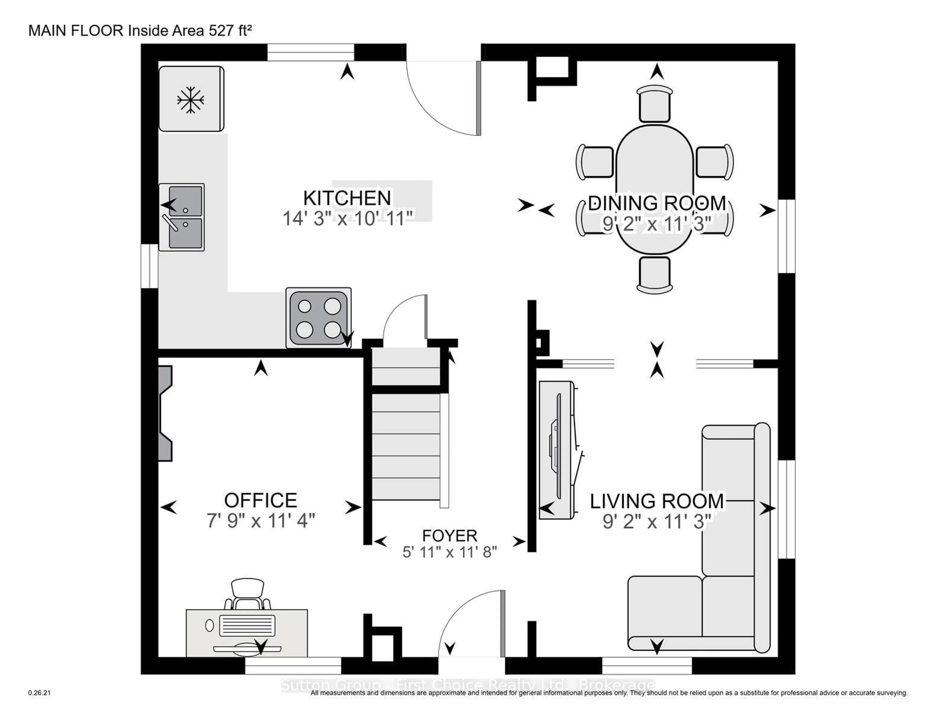 Floor plan for 29 Grange St, Stratford Ontario N5A 3P7