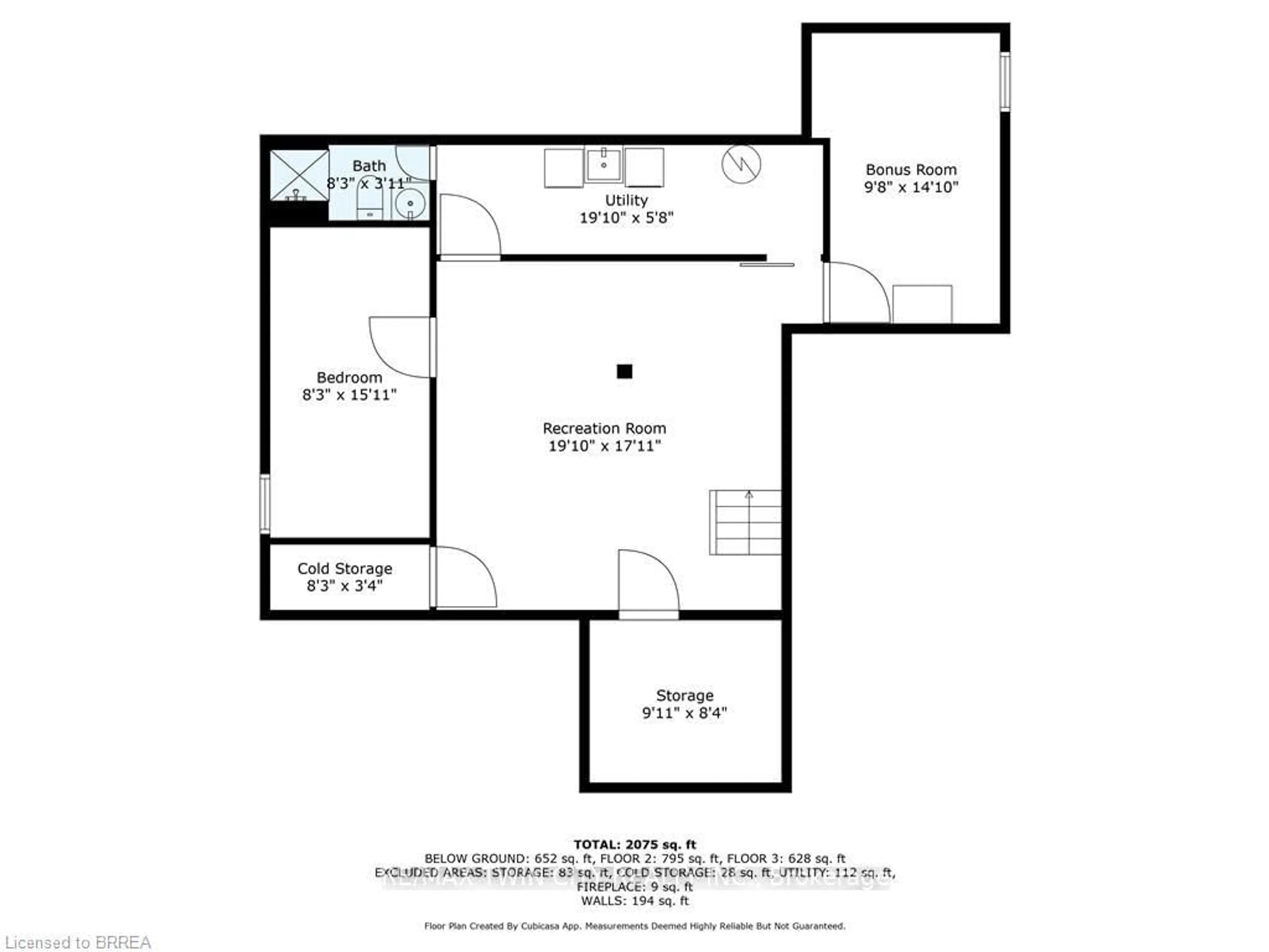 Floor plan for 19 Trillium Way, Brant Ontario N3L 3P9