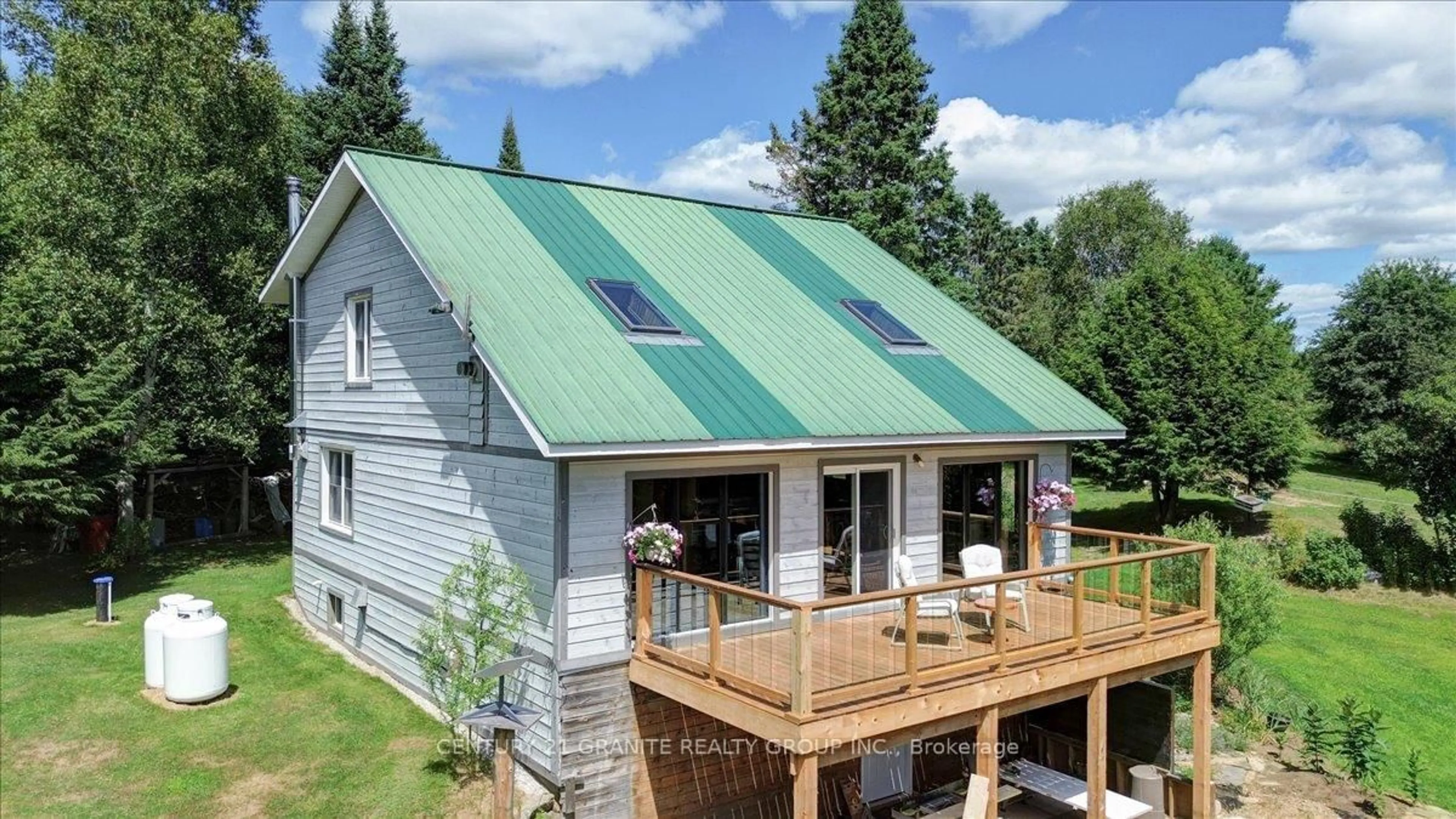 A pic from outside/outdoor area/front of a property/back of a property/a pic from drone, building for 842 Upper Turriff Rd, Bancroft Ontario K0L 1C0