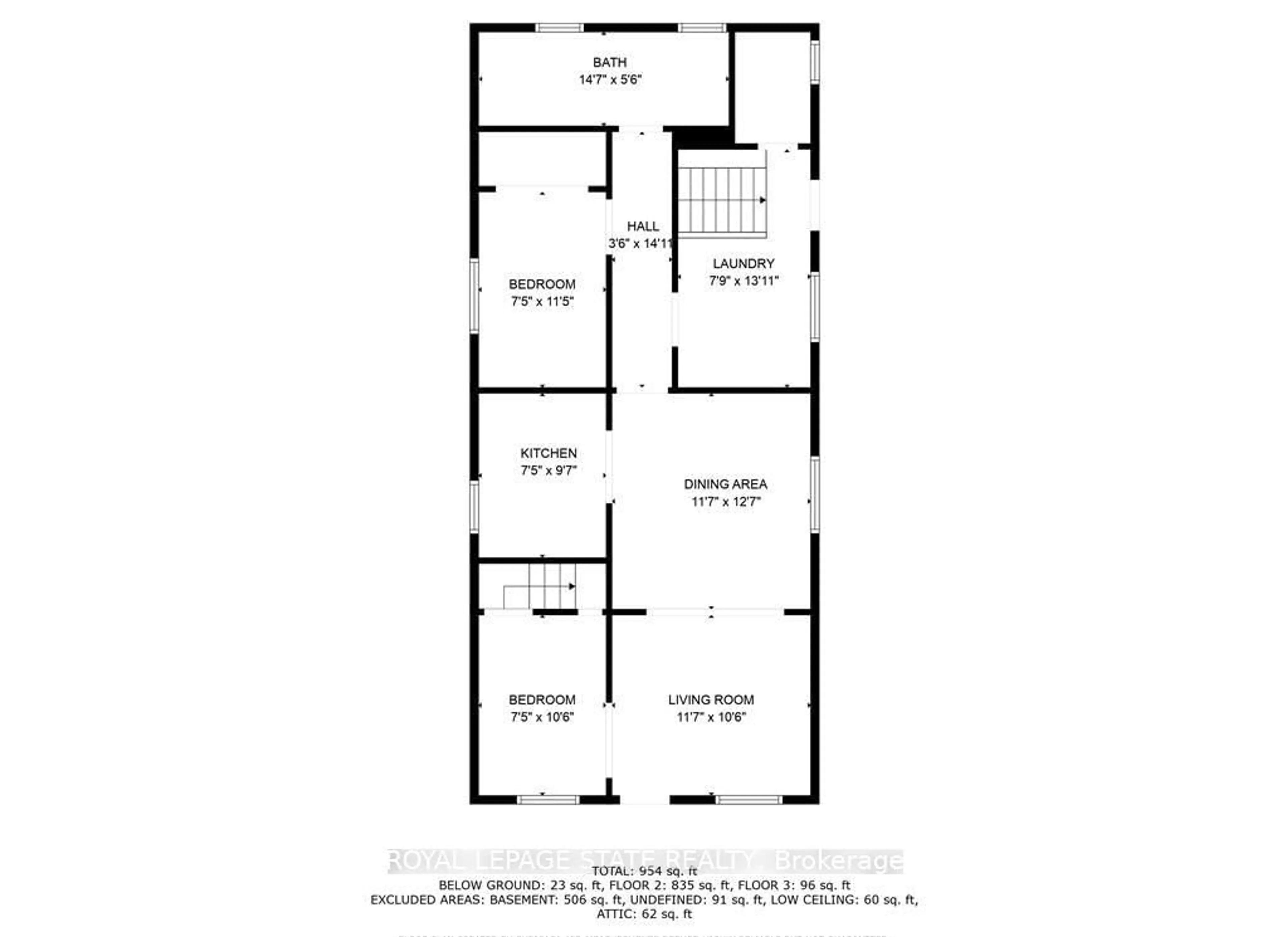 Floor plan for 91 Aurora St, Hamilton Ontario L8N 2P6
