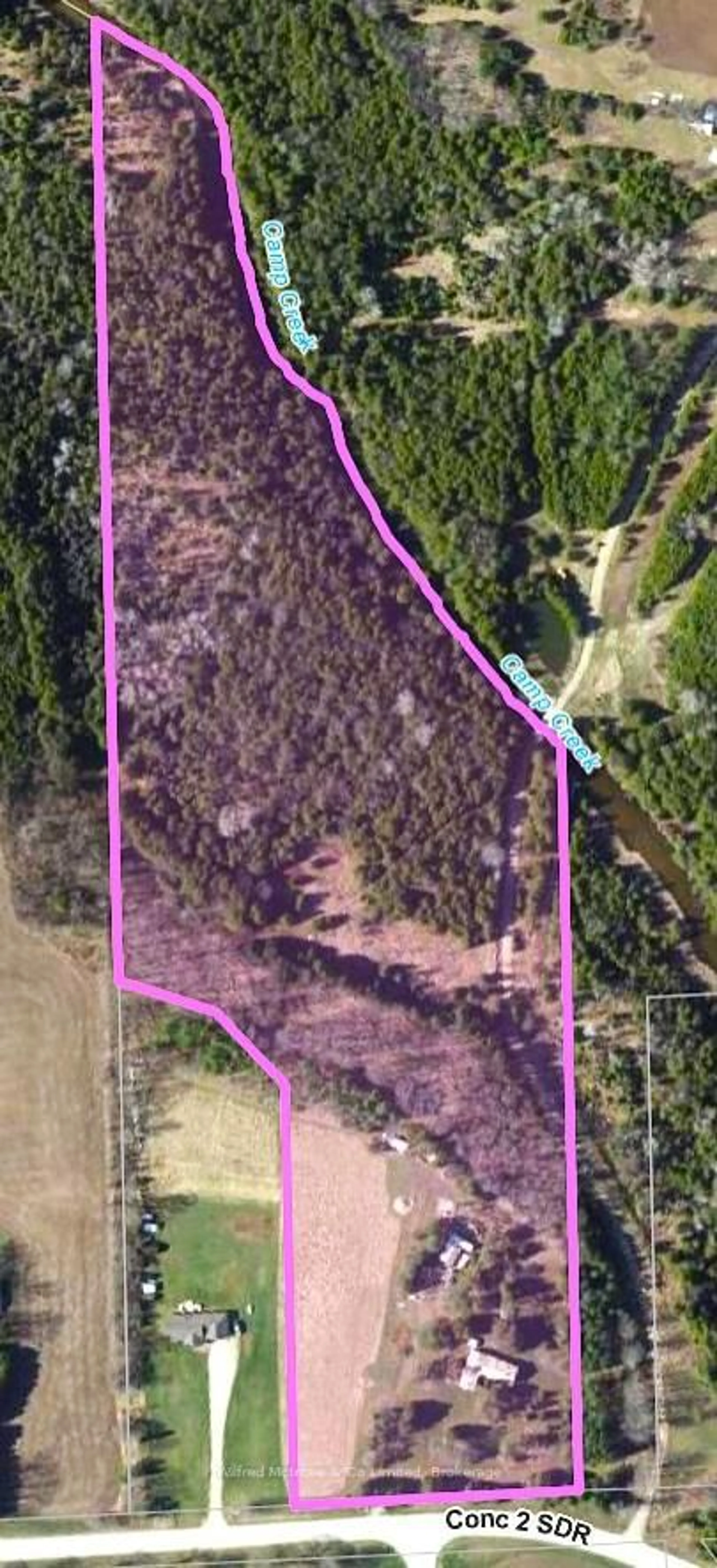 A pic from outside/outdoor area/front of a property/back of a property/a pic from drone, forest/trees view for 302299 Concession Rd 2 SDR, West Grey Ontario N4N 3B8