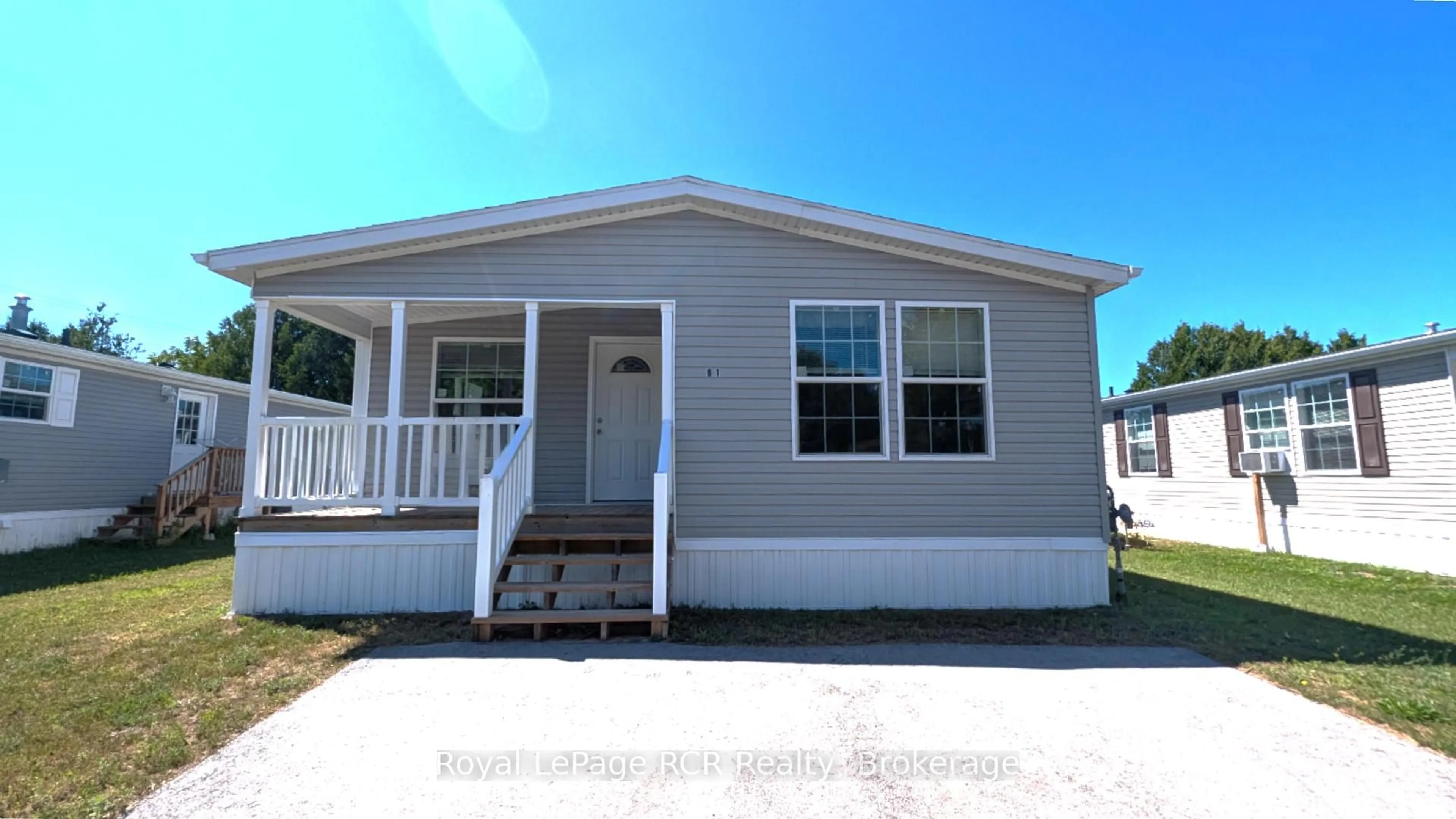 Home with vinyl exterior material, street for 332 Concession 6 #61, Saugeen Shores Ontario N0H 2C7